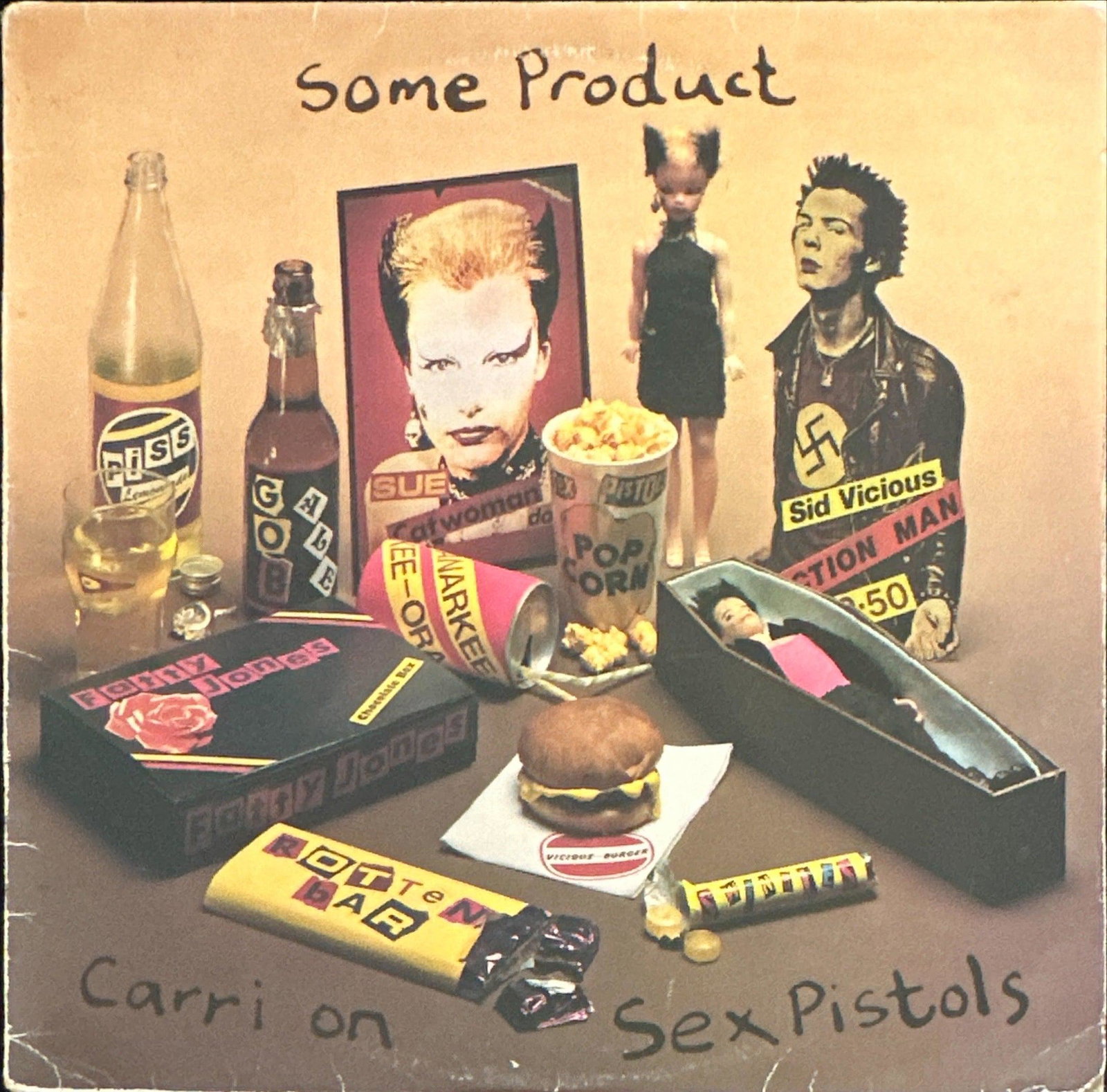 Sex Pistols: Some Products Carri On (1979) First Pressing: Title: Some Products Carri On Artist: Sex Pistols Label: Virgin Records Code: VR 2 Release Year: 1979 Format: Vinyl, LP, 1st Pressing Country: UK