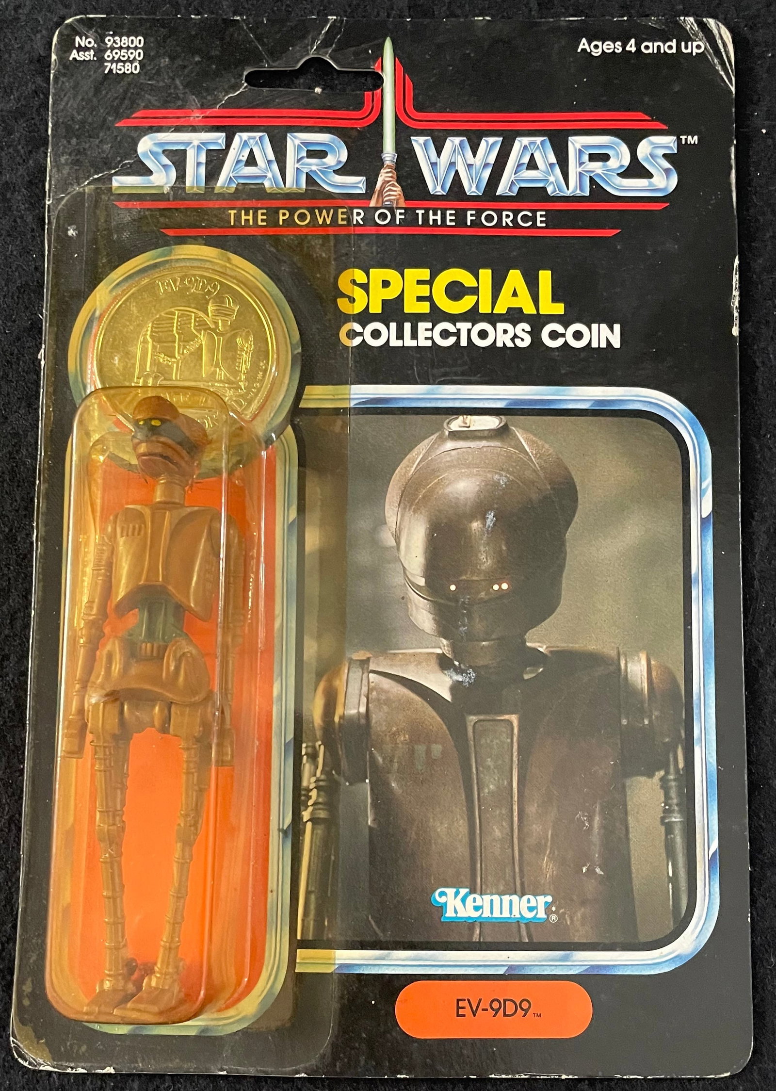 Kenner Star Wars Power of the Force (1985) EV-9D9: Item: Kenner Star Wars Power of the Force (1985) EV-9D9 Character: EV-9D9 Toy Line: Star Wars Series: Power of the Force Card Version: 92 Back Manufacturer: