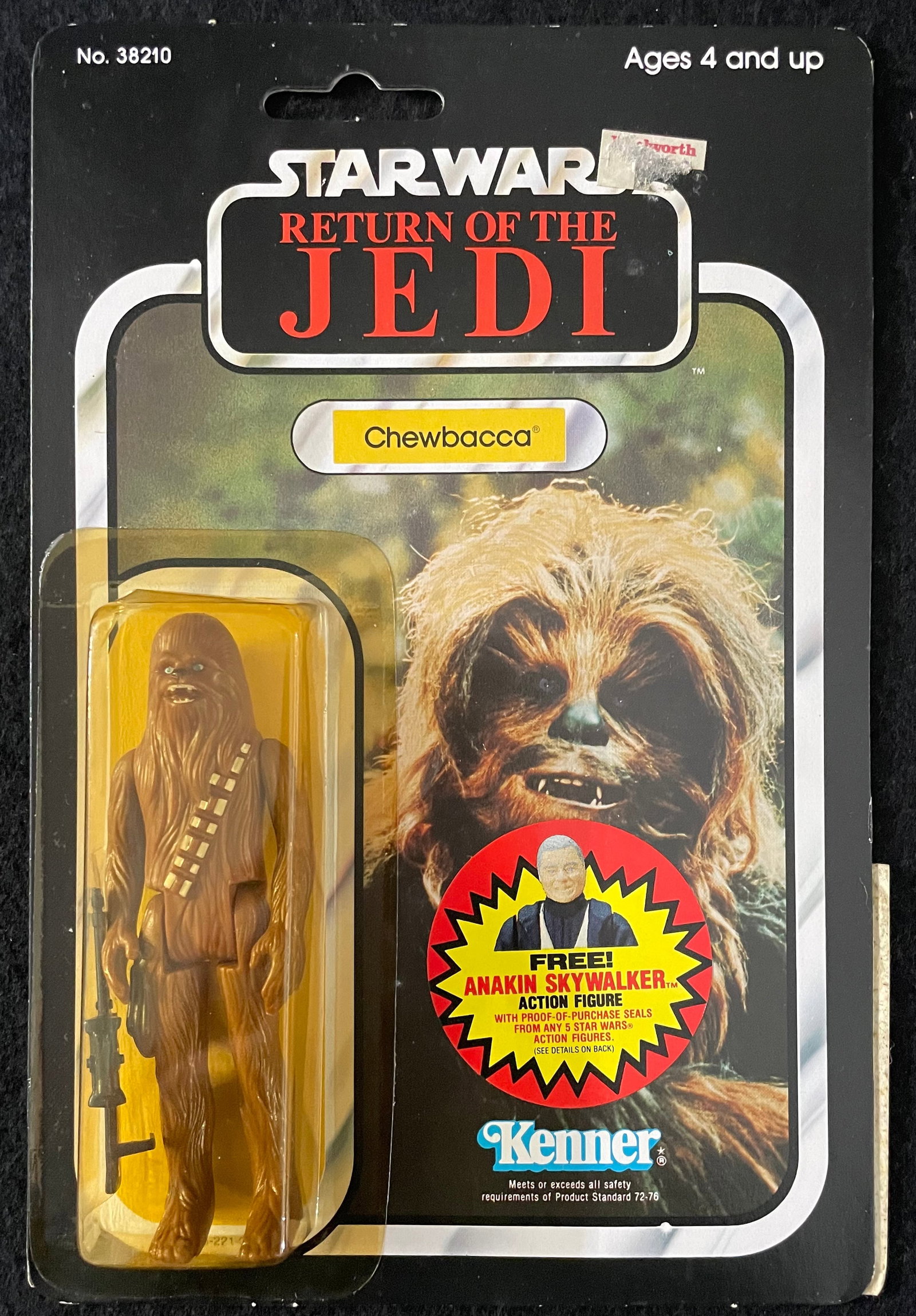 Kenner Star Wars ROTJ (1983) Chewbacca 77-Back B (1 of 4)