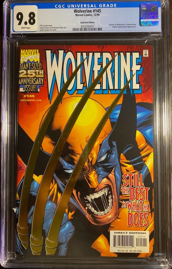 Wolverine #145 (1999) CGC 9.8 (1 of 2)