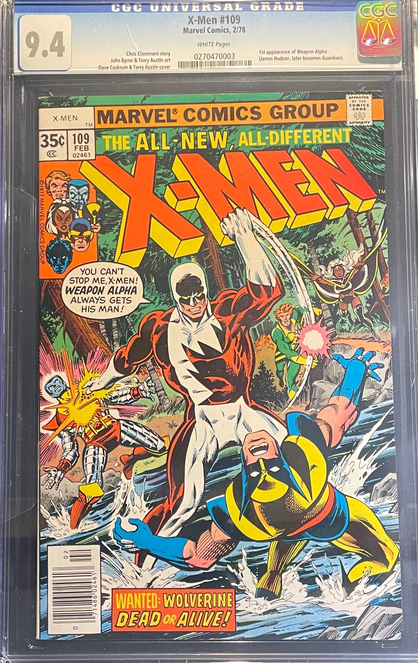 The X-Men #109 (1978) CGC 9.4 (1 of 2)