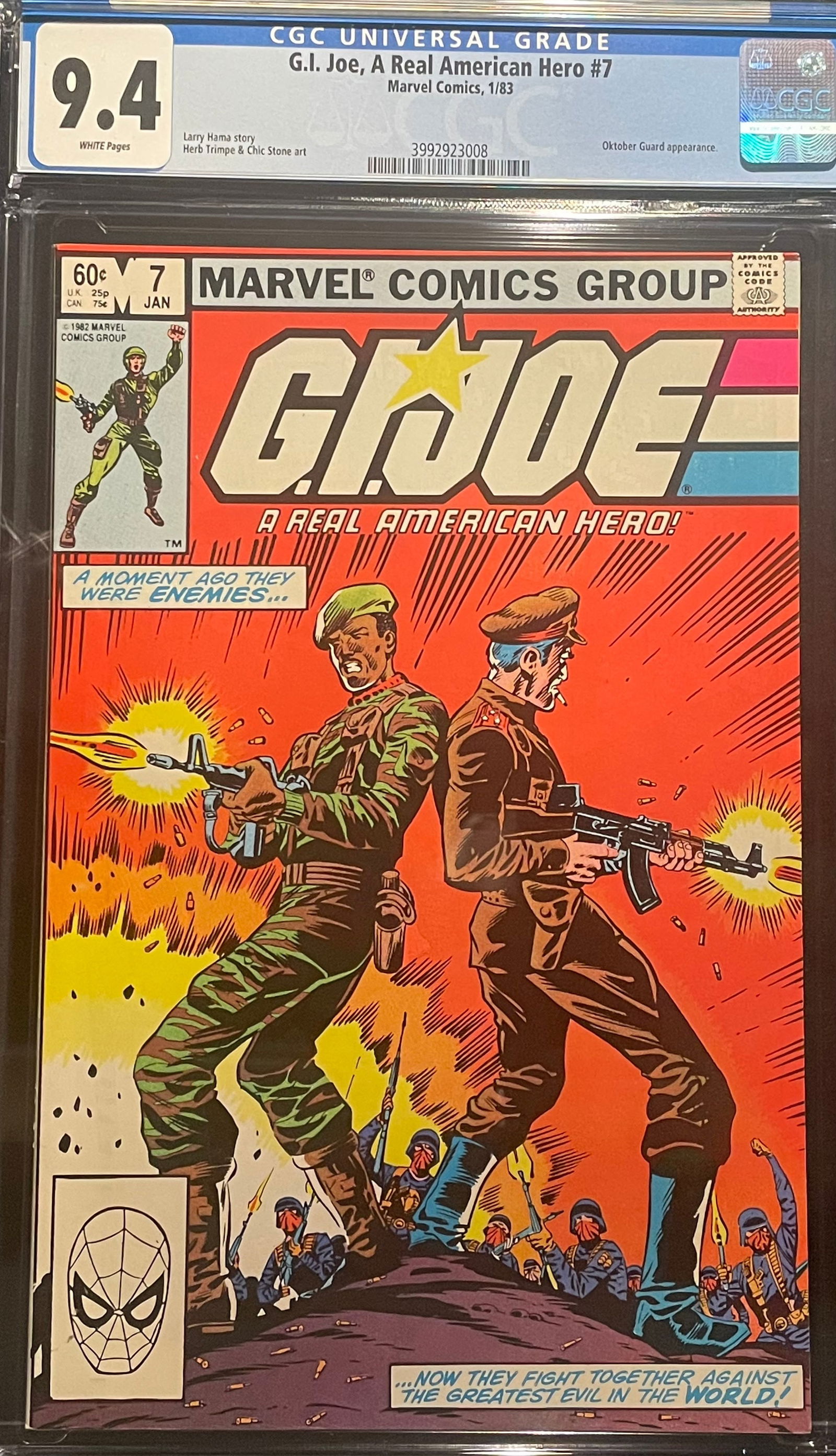 G.I. Joe, A Real American Hero #7 (1983) CGC 9.4 (1 of 1)