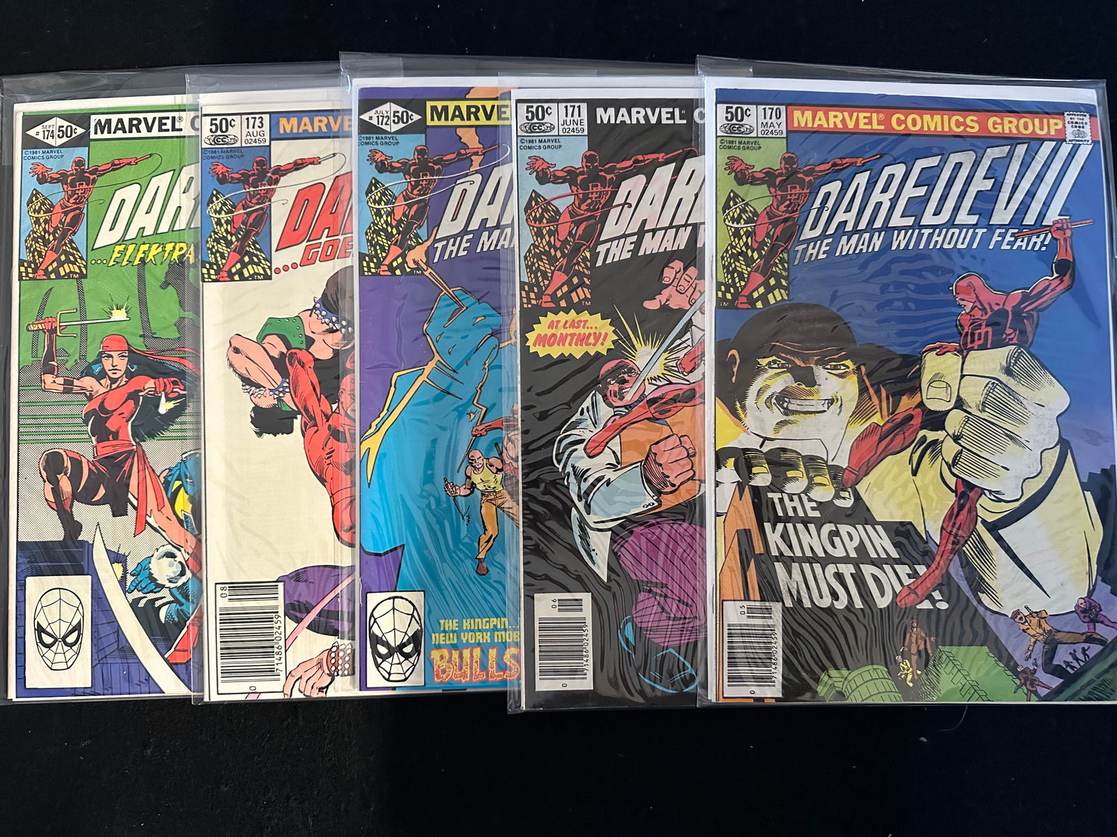 Daredevil #170-180 (11 Issues) Frank Miller Elektra (1 of 4)