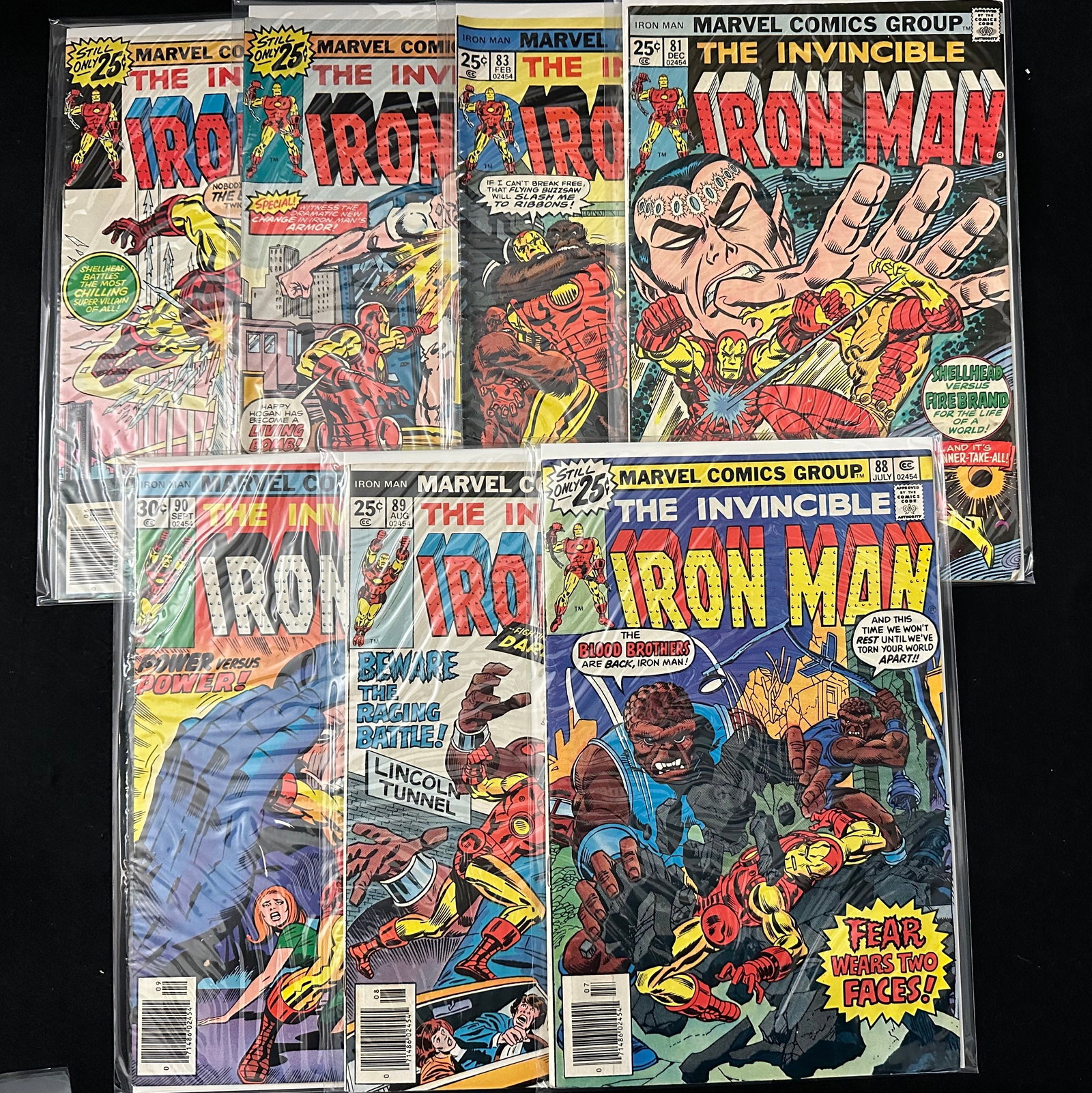 Iron Man # 81-90 (7 Issues): Item: Iron Man # 81-90 (7 Issues) Publisher: Marvel Era: Bronze 7 issue in this lot: