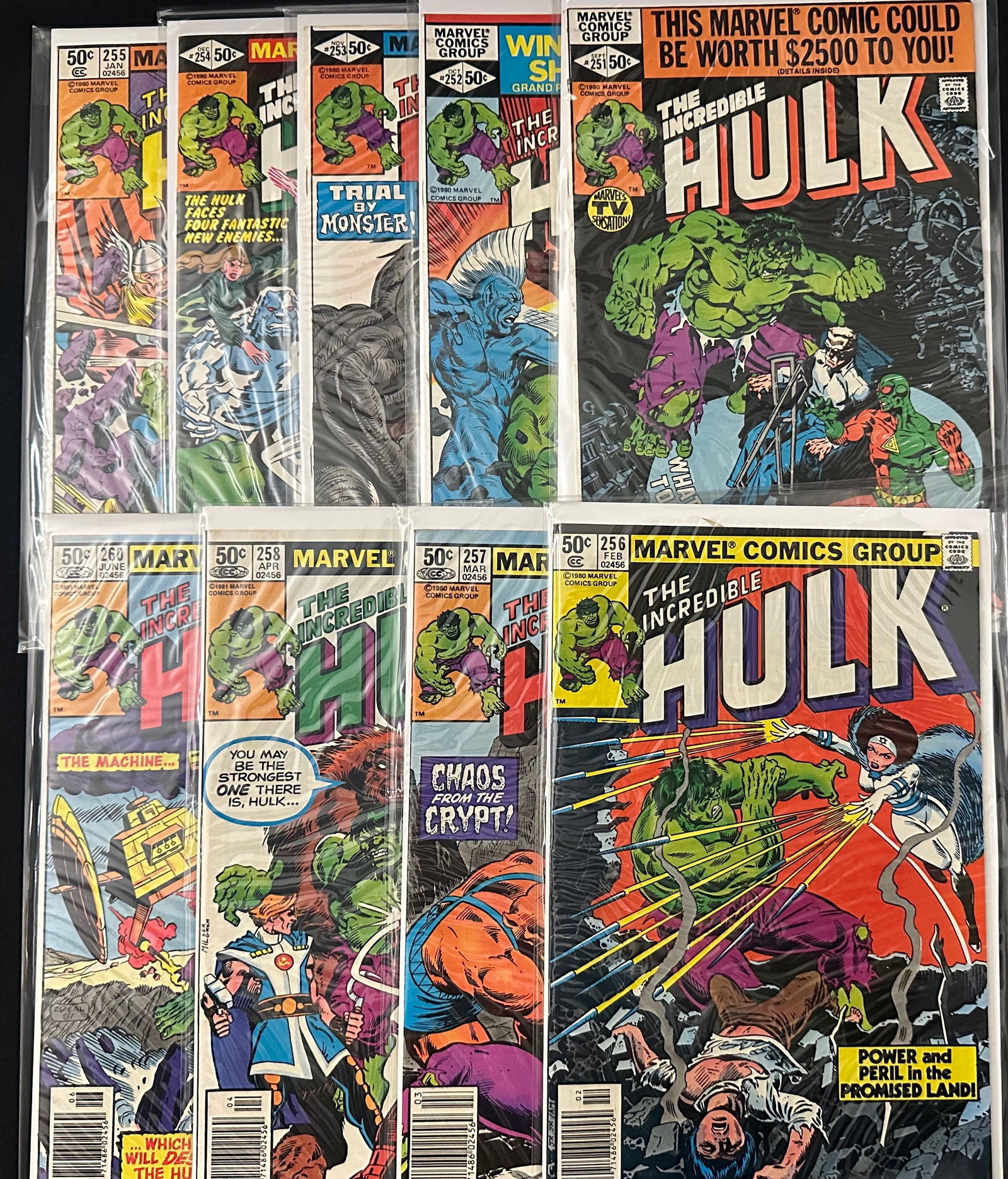Incredible Hulk #251-260 (9 Issues) (1 of 1)