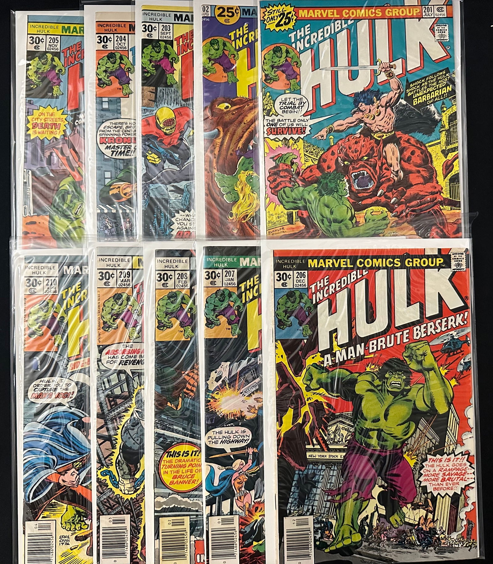 Incredible Hulk #201-210 (10 Issues) (1 of 1)