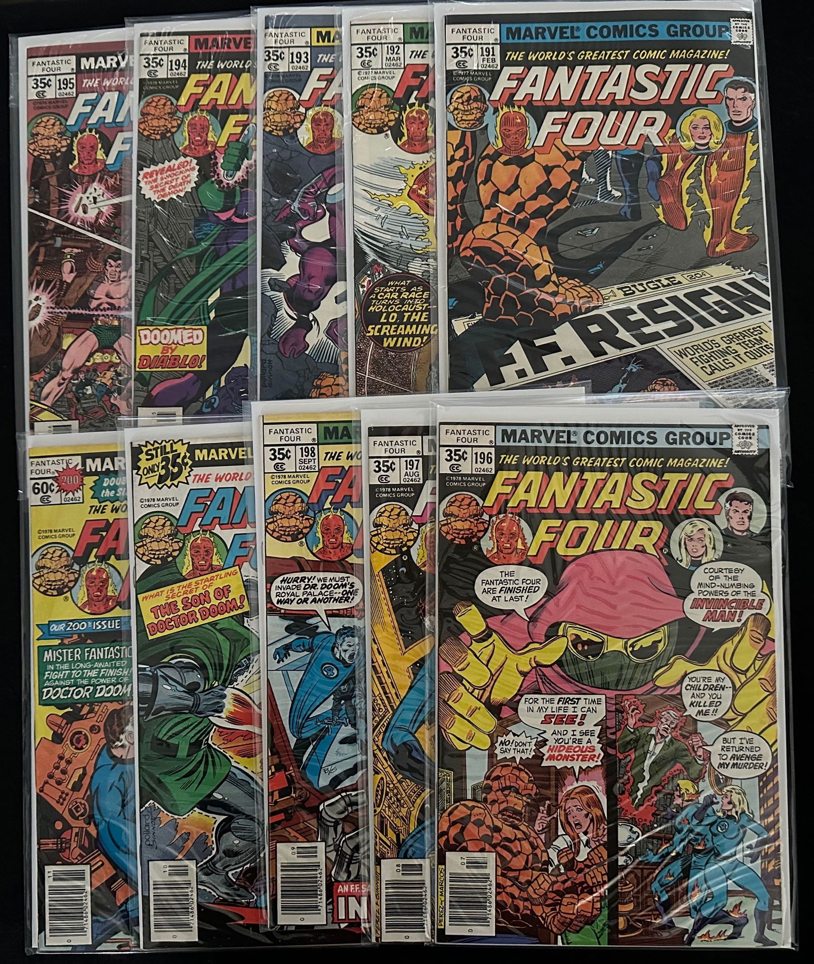 Fantastic Four #191-200 (10 Issues) (1 of 1)