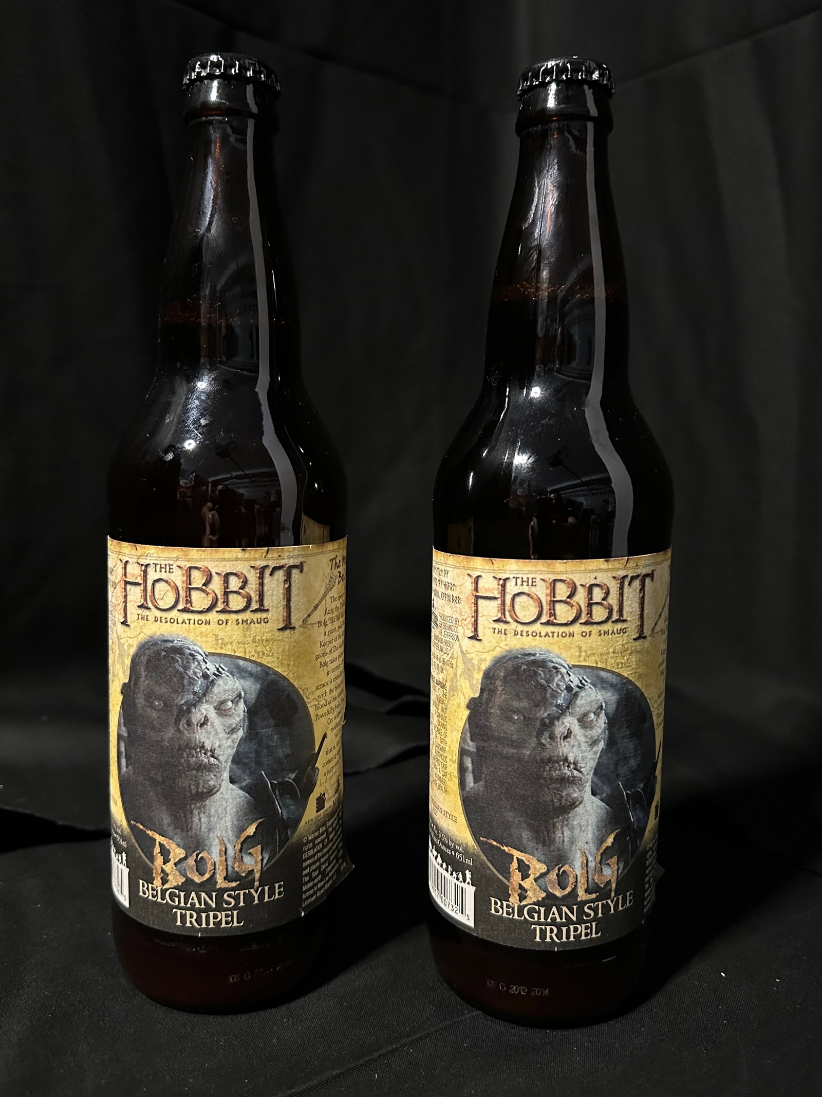 The Hobbit: Desolation of Smaug Bolg Belgian Style Tripel (2 Bottles): The Hobbit: Desolation of Smaug Bolg Belgian Style Tripel (2 Bottles) Brand: Lord of the Rings Character: Bolg Manufacturer: Warner Bros. Genre: Superhero, Comic Book, Pop Culture All items marked as 