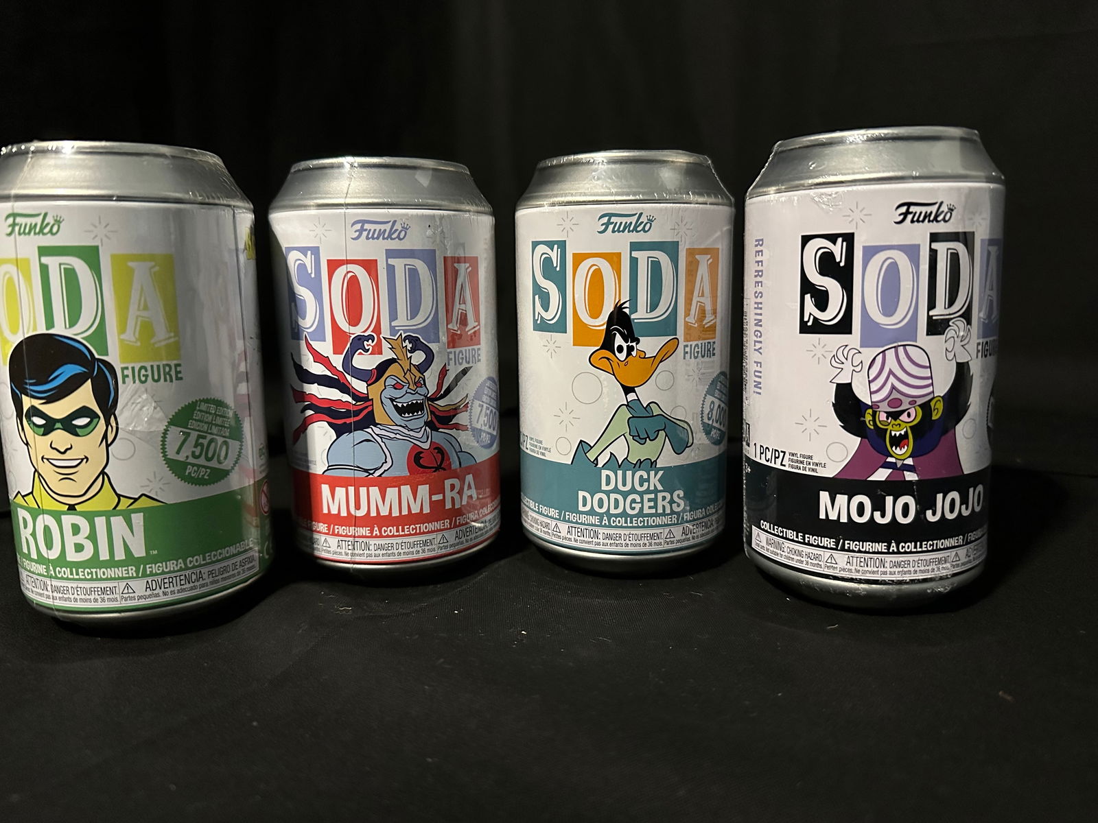 Funko Soda Vinyl Figures - Duck Dogers, Mumm-Ra, Robin, and Mojo Jojo (4 Cans) (1 of 4)