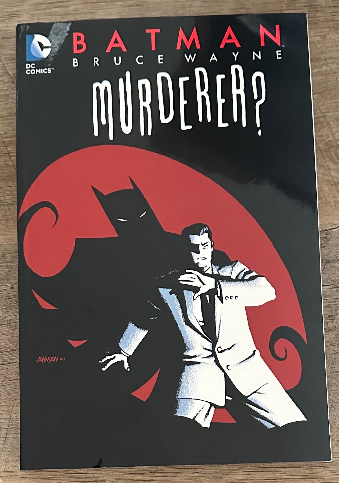 Batman: Bruce Wayne - Murderer?: Batman: Bruce Wayne - Murderer? Brand: DC Comics Character: Batman Publisher: DC Comics Publisher Date: 2014 Format: Softcover Genre: Superhero, Comic Book, Pop Culture Descrip