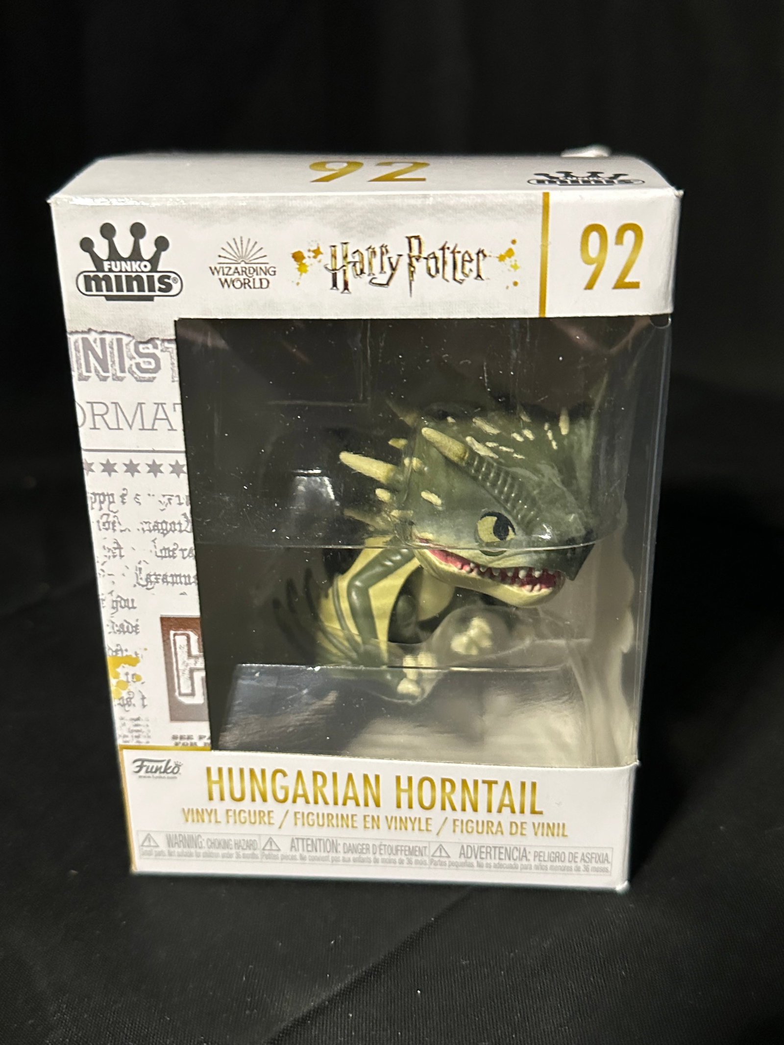Funko Minis Harry Potter #92 Wizarding World Hungarian Horntail: Funko Minis Harry Potter #92 Wizarding World Hungarian Horntail Brand: Harry Potter Manufacturer: Funko Type: Action Figures Genre: Film; Fantasy All items marked as SEALED, NEW, UNUSED, or UNOPENED m