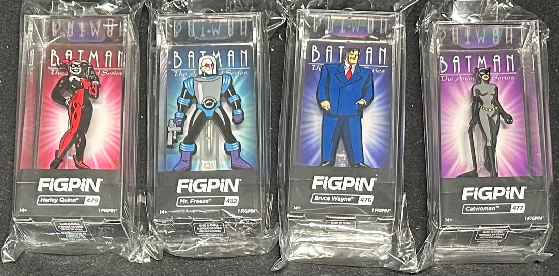 FigPin Batman Animated Series Hard Case (4 figures) (1 of 2)