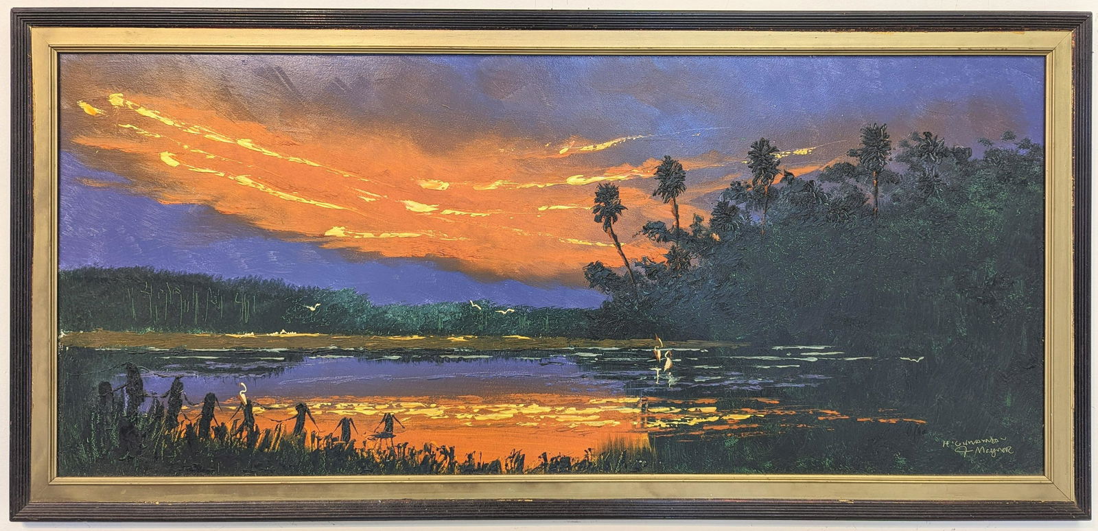 John Maynor 22x46 'Backwater Firesky' (1 of 5)