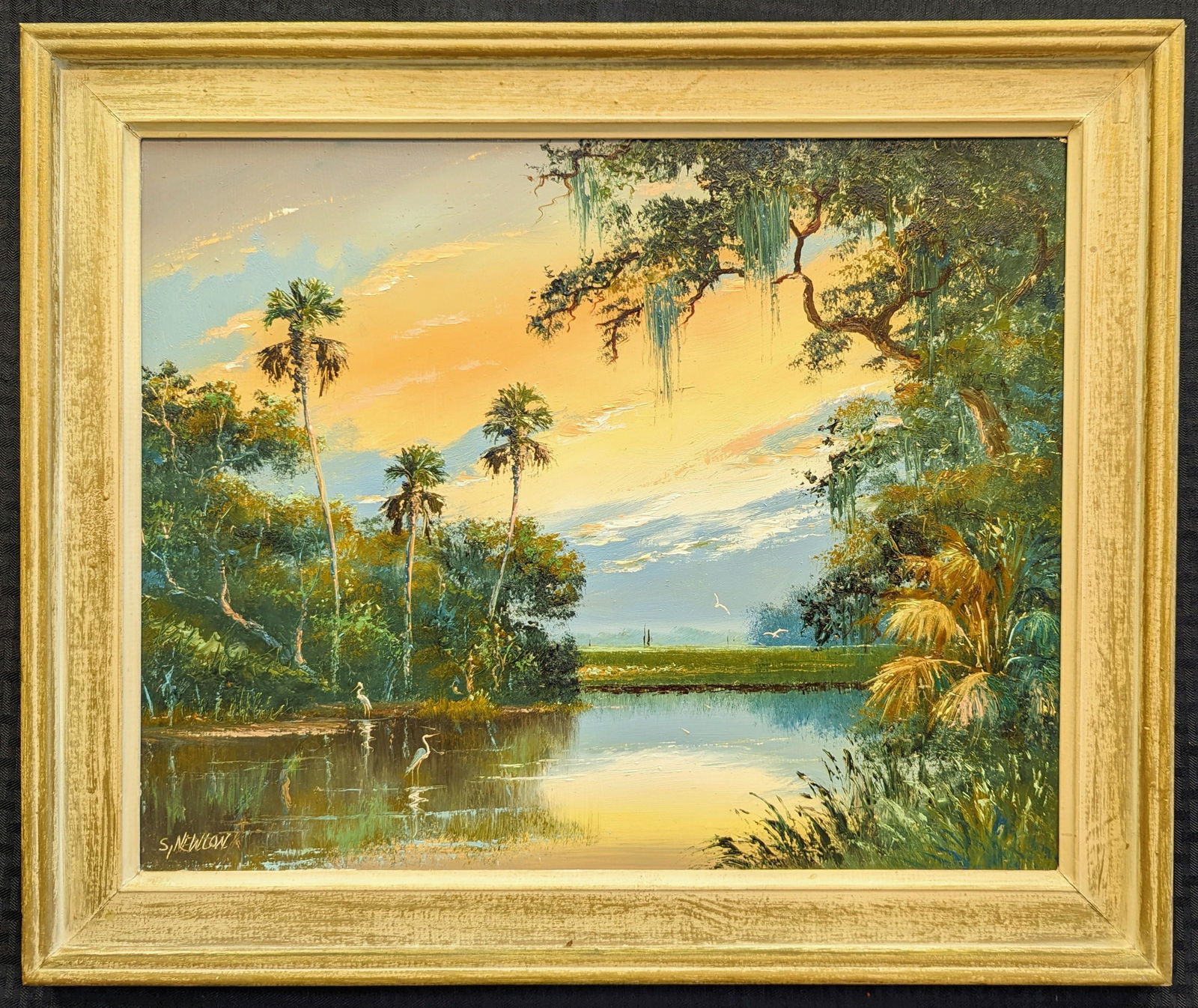 Sam Newton  16x20 'Backwater Sunset' (1 of 4)