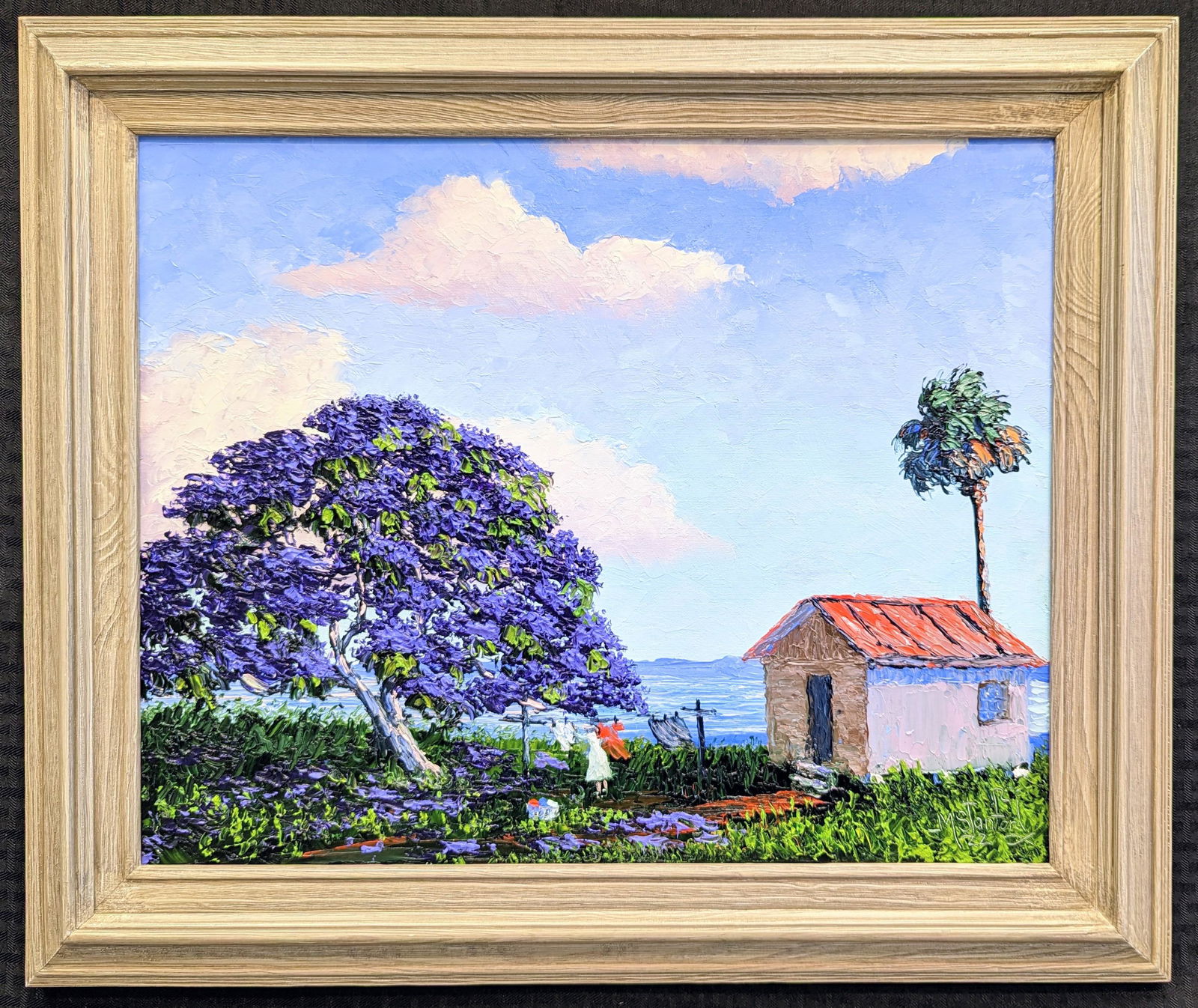 Mark Stanford 16x20 'Jacaranda Washer Woman' (1 of 4)