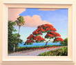 Mark Stanford 16x20 'River Road Poinciana'