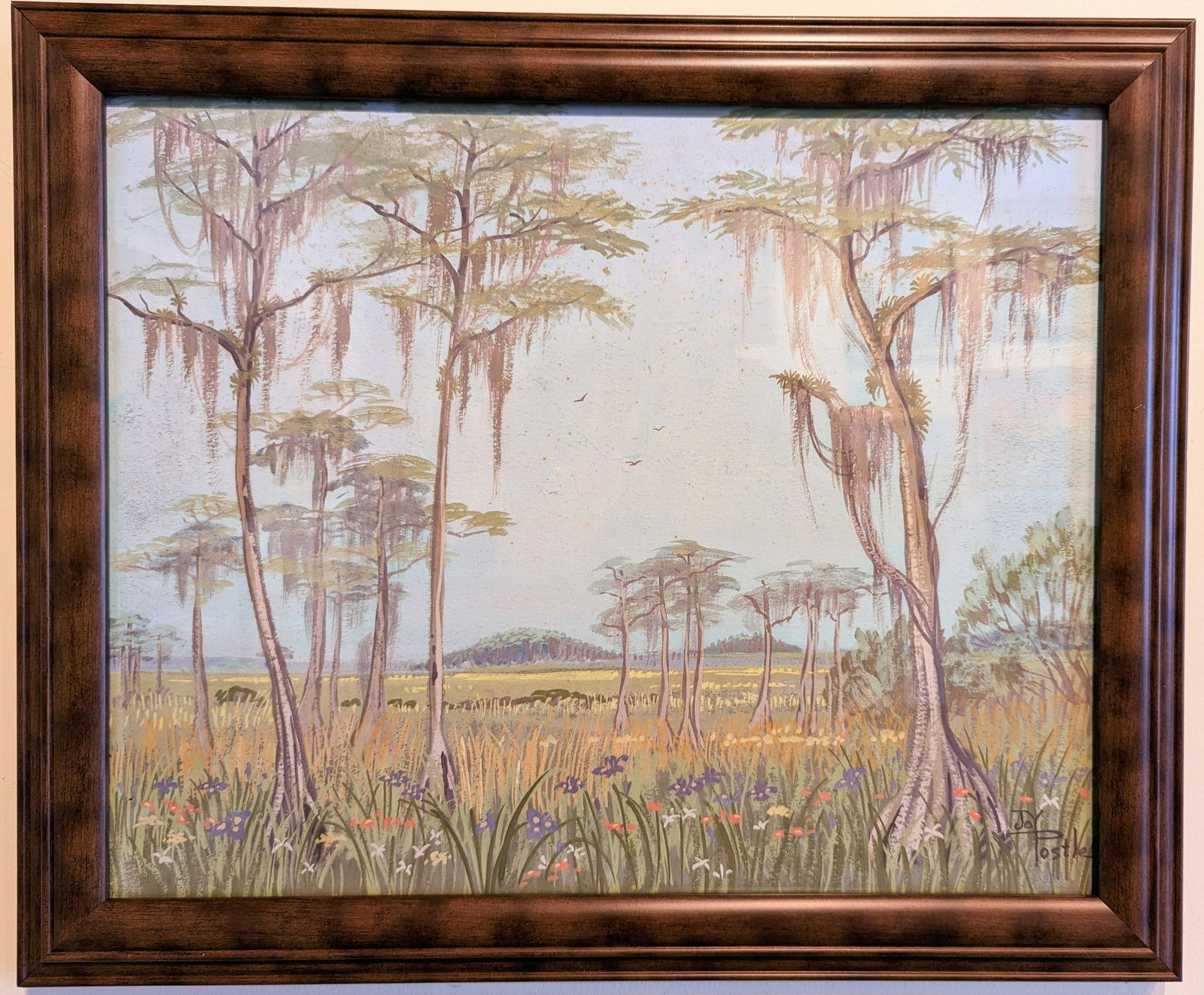 Joy Postle 'Florida Cypress Trees'  16x20 (1 of 4)