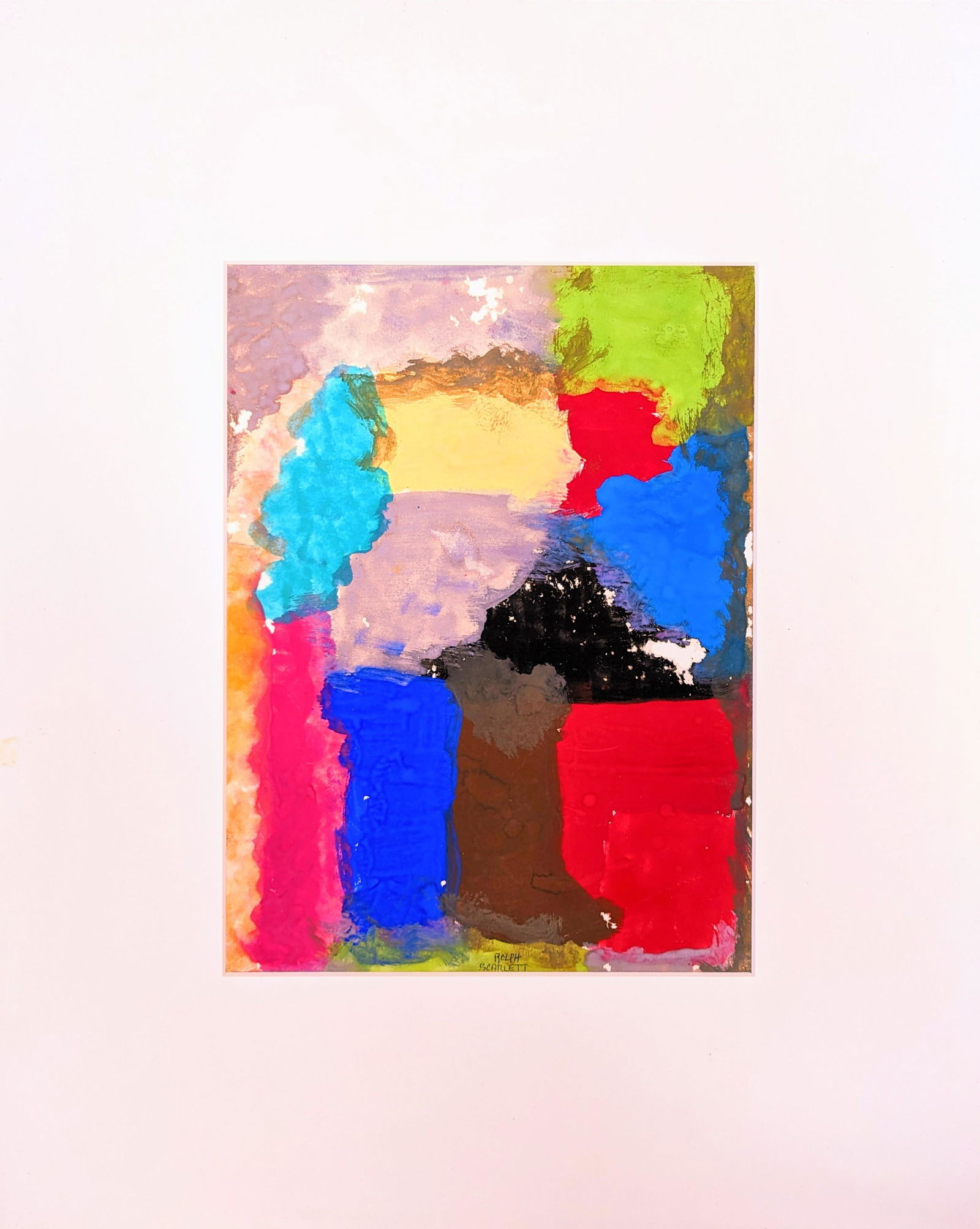 Rolph Scarlett  11 1/2 x 8 1/2  'Abstract Colors' (1 of 2)
