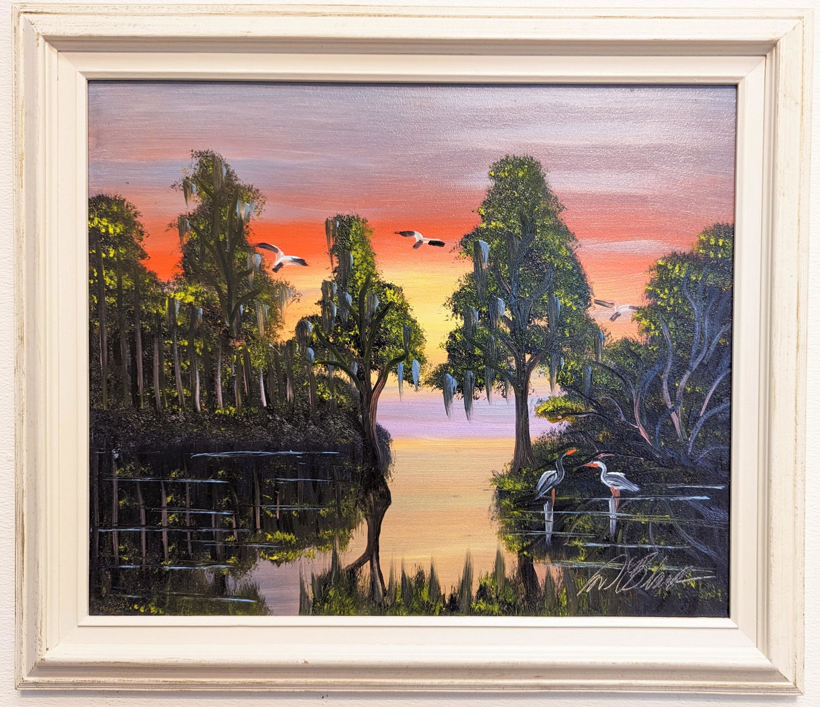 Al Black 20x24 'Cypress Trees at Sunset' (1 of 4)