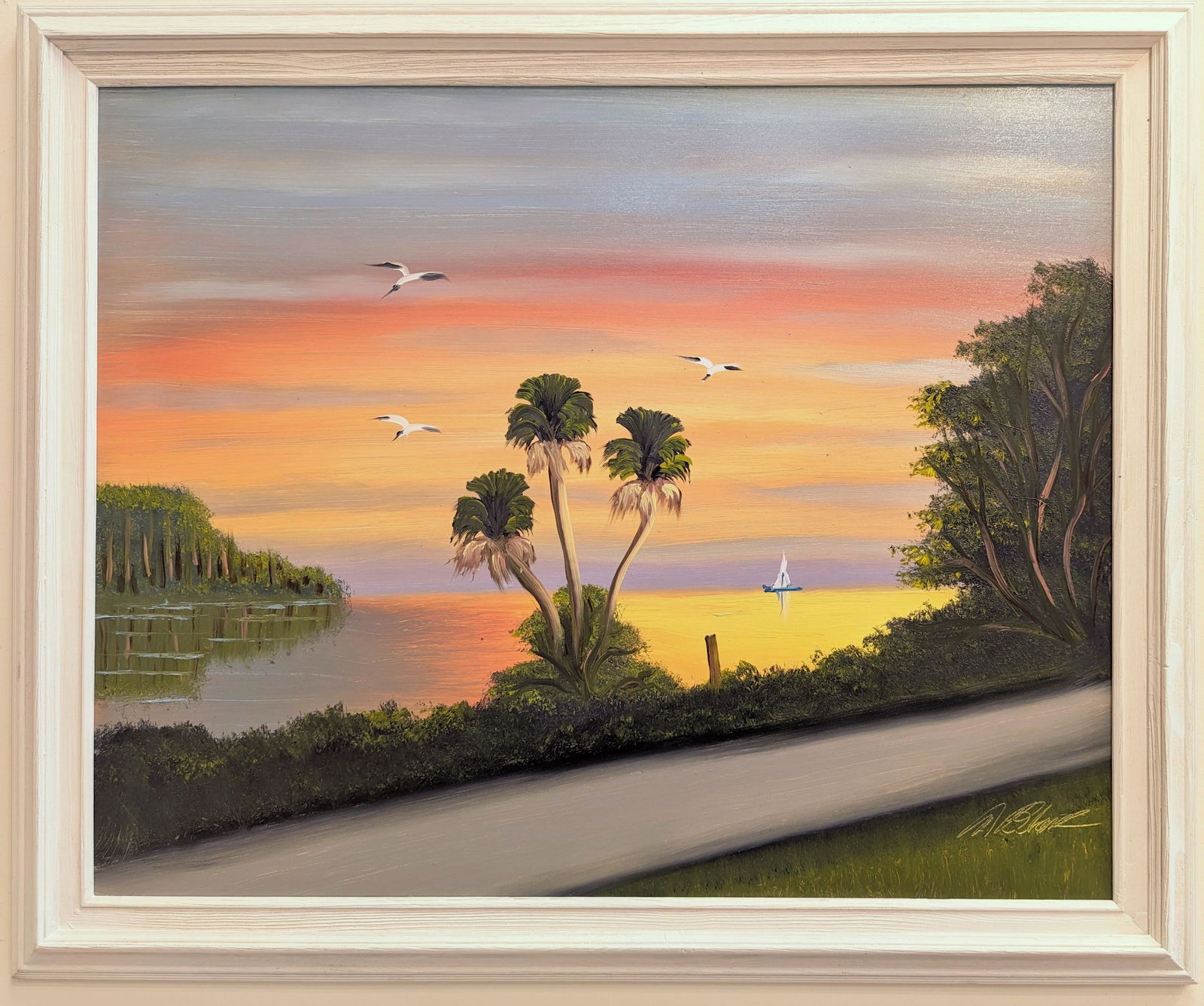 Al Black 24x30 'Sunset Sail' (1 of 4)