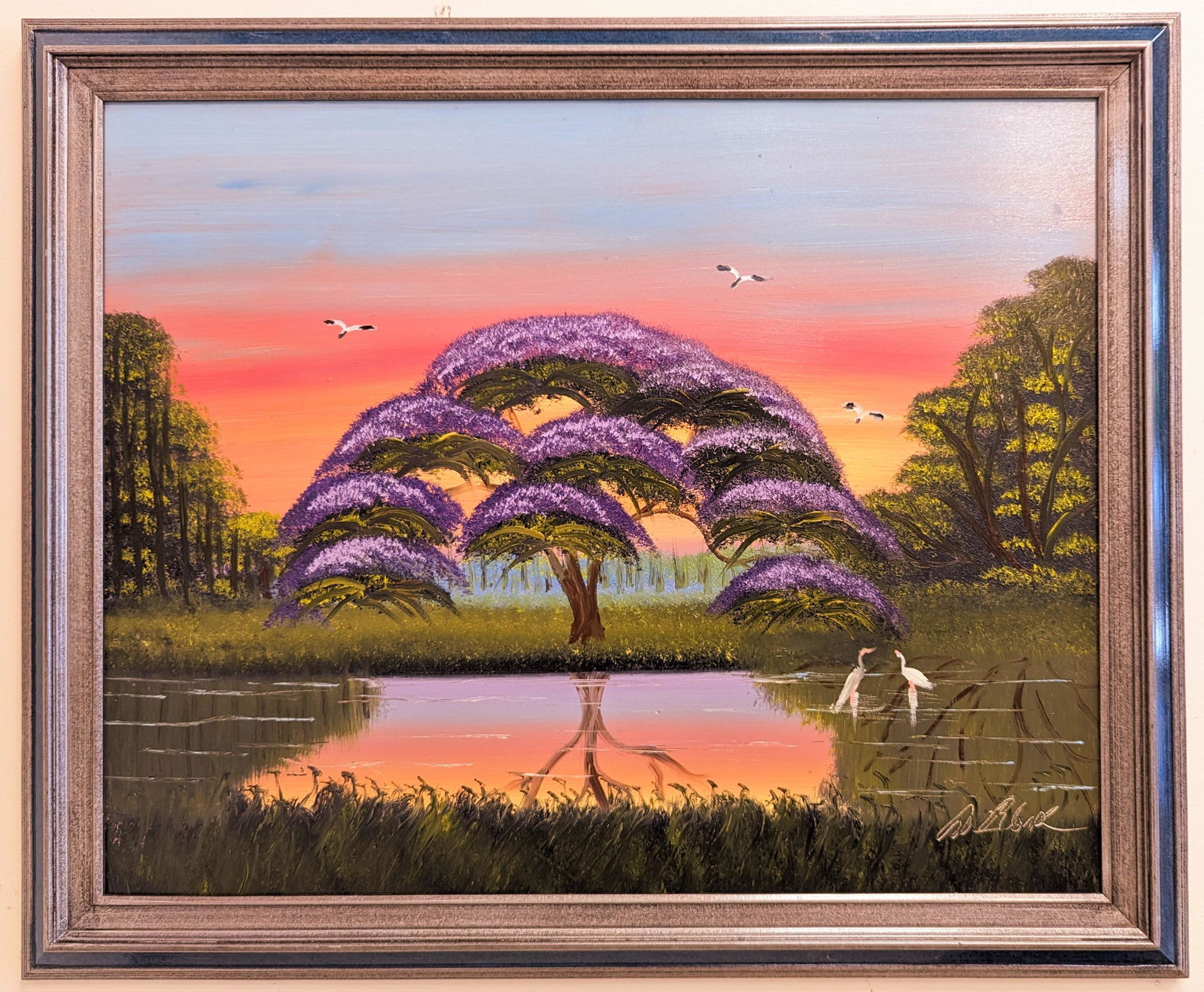 Al Black 24x30 'Jacaranda Sunset' (1 of 4)