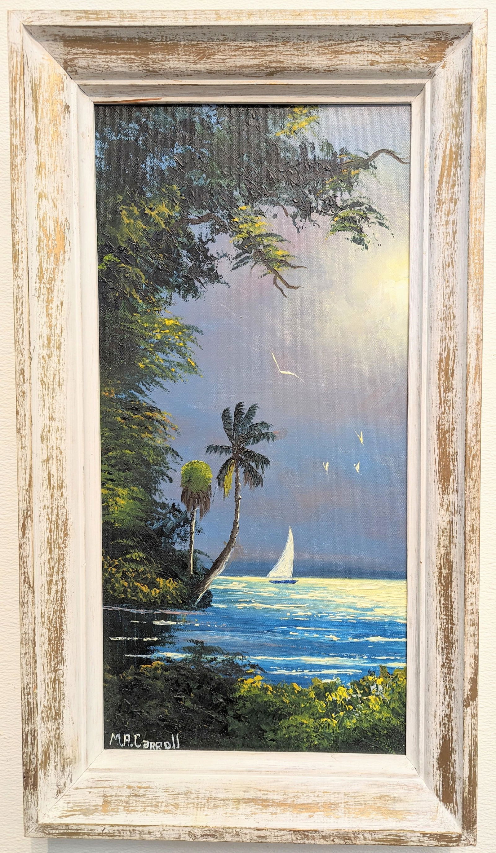 Mary Ann Carroll 24x12 'Sailing in the Cove' (1 of 4)