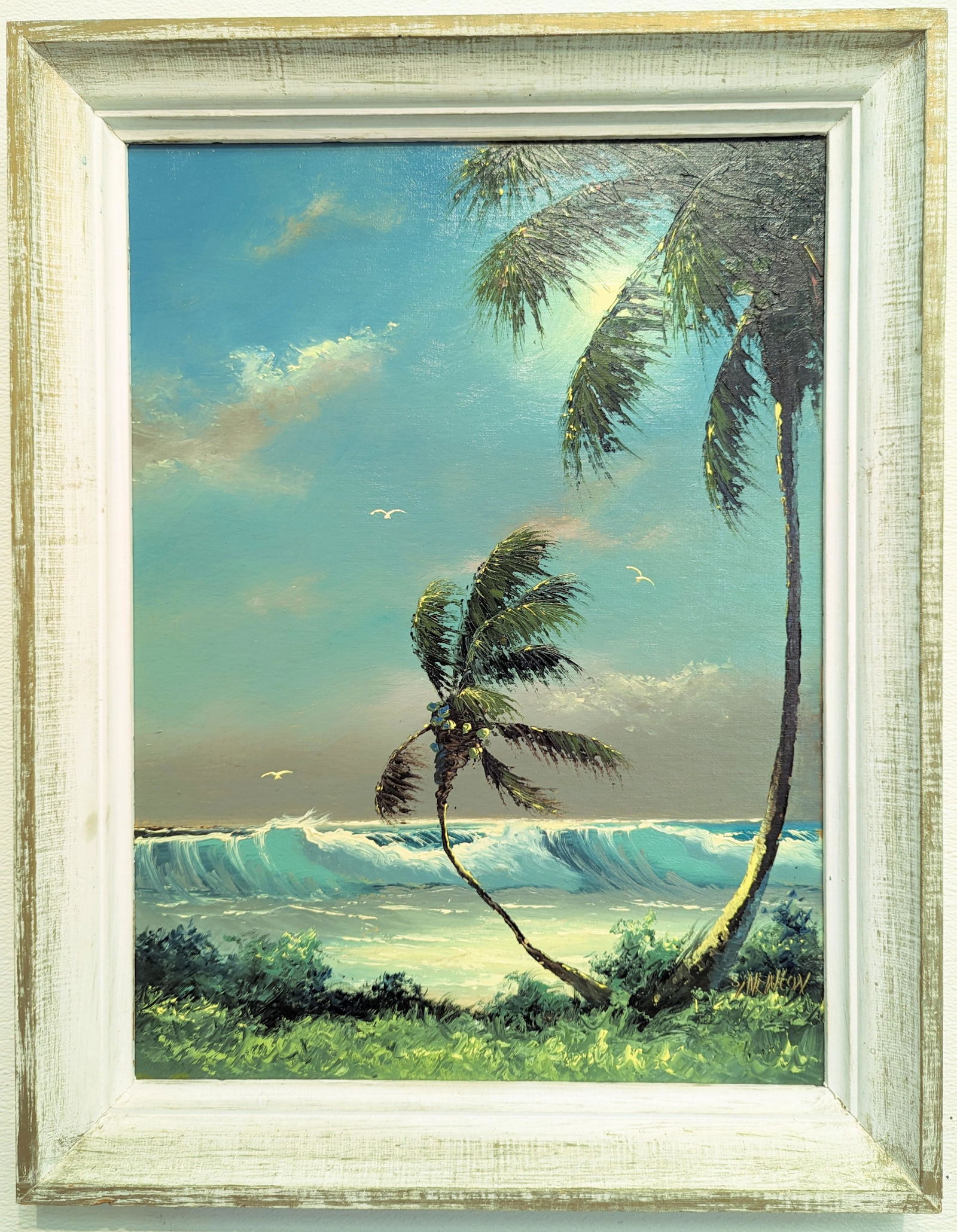 Sam Newton 24x18 'Ocean Palms' (1 of 4)