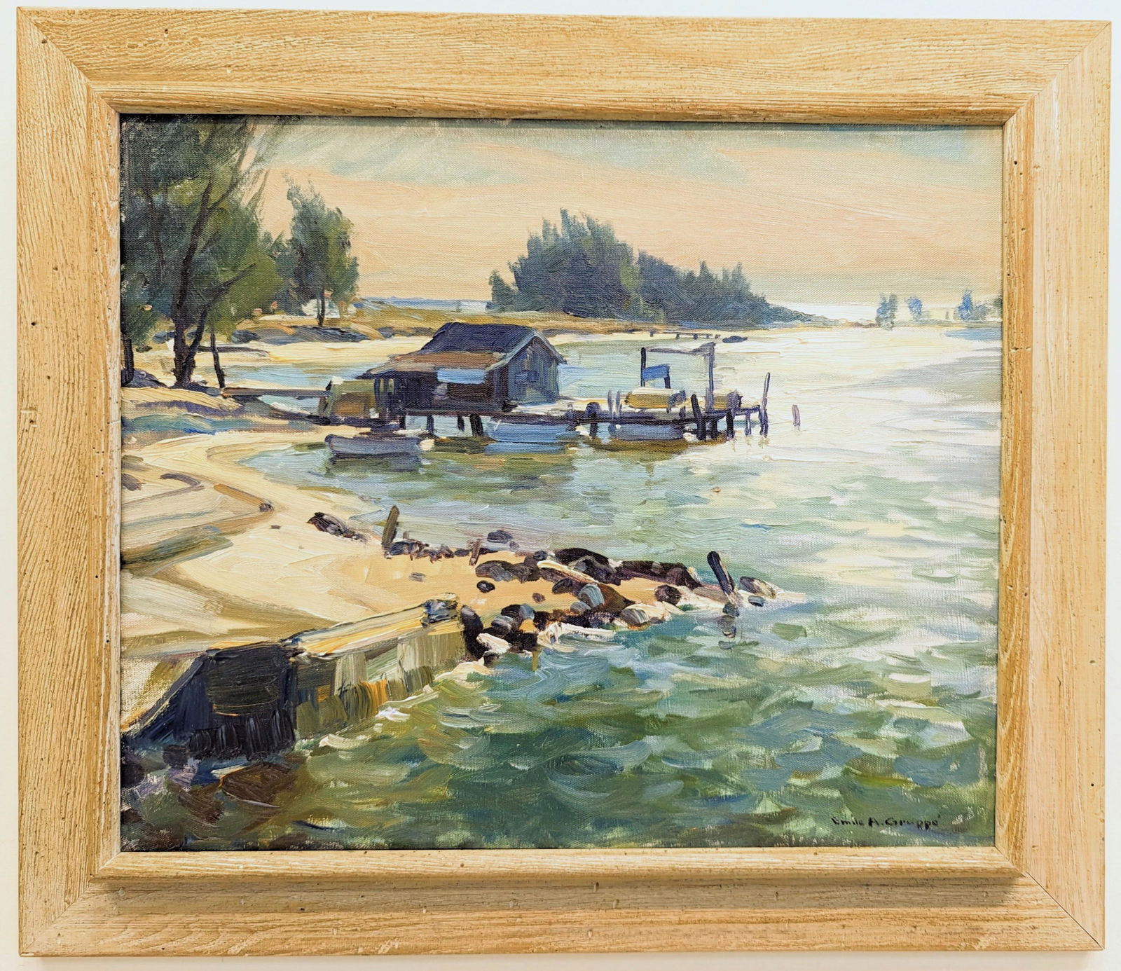 Emile Gruppe 20x24 'Sunset, Evening on Long Beach' (1 of 7)