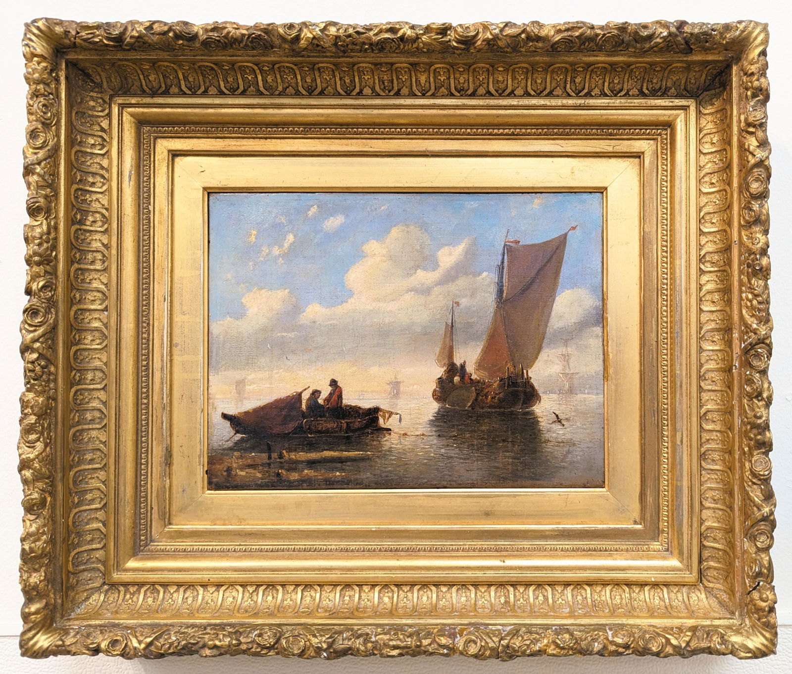 Salomon Van Ruysdael (After) 9x12 'Dutch Harbor' (1 of 4)