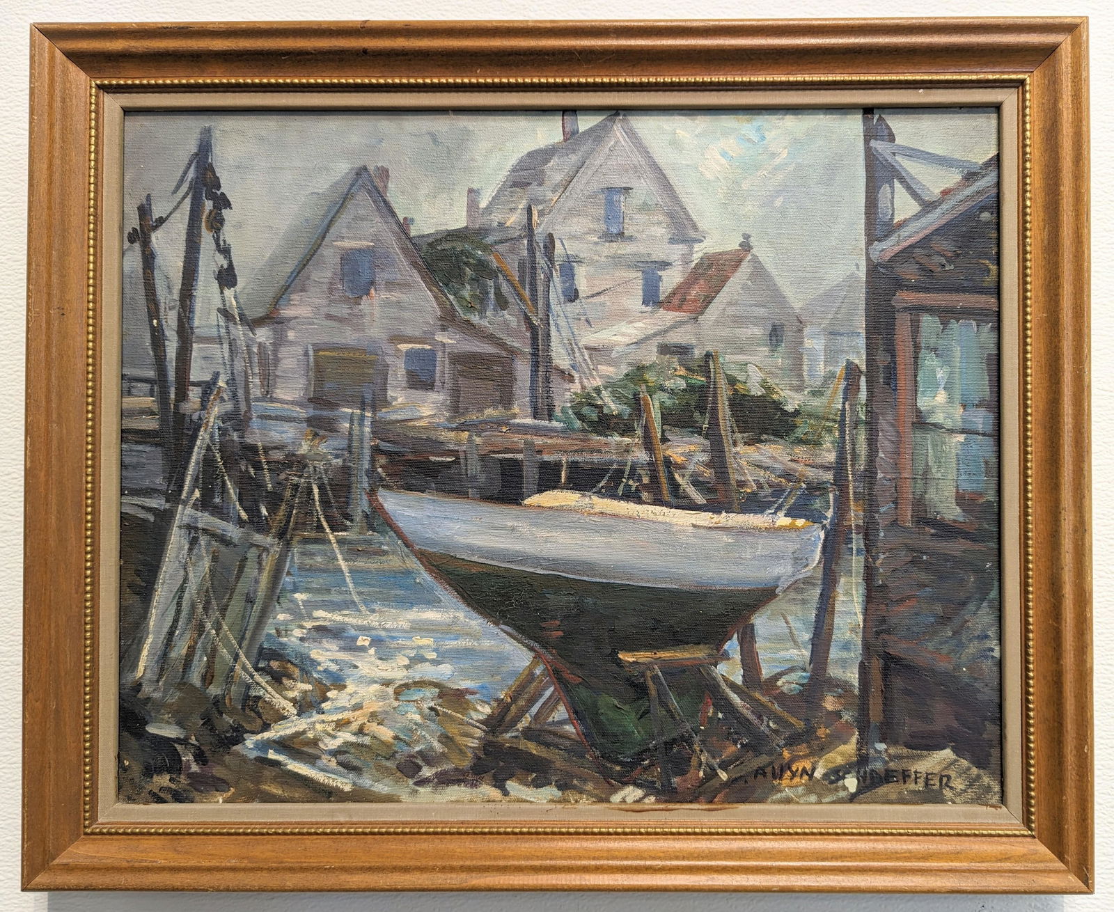 S. Allyn Schaeffer 16x20 'Drydock, Gloucester' (1 of 5)