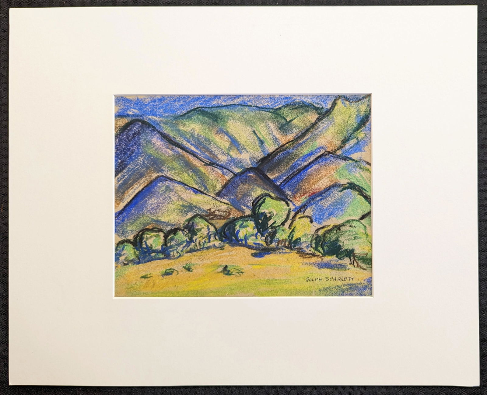 Rolph Scarlett 8.5x11  'Abstract Mountains' (1 of 3)