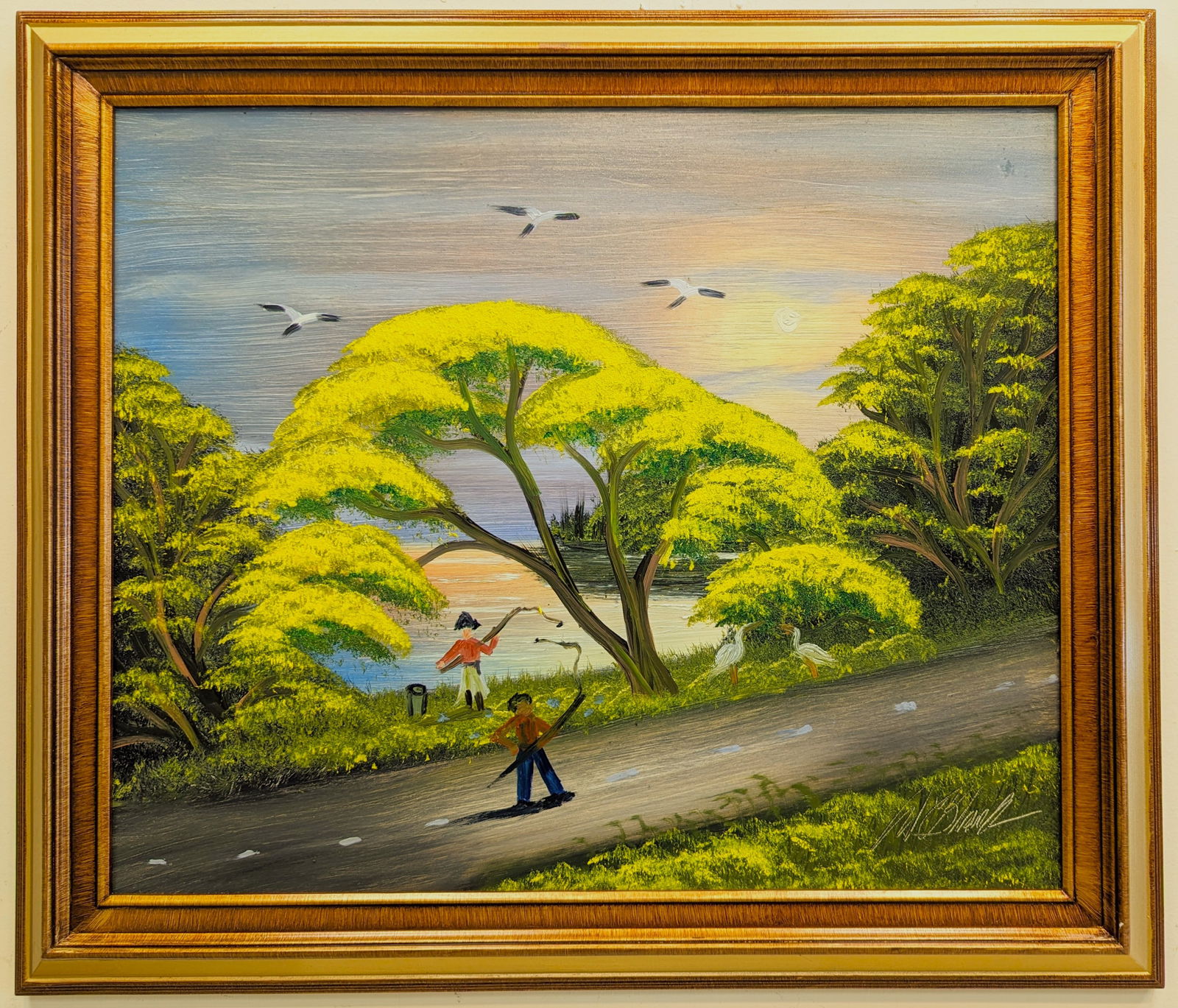 Al Black 20x24 'River Road Fisherman' (1 of 4)