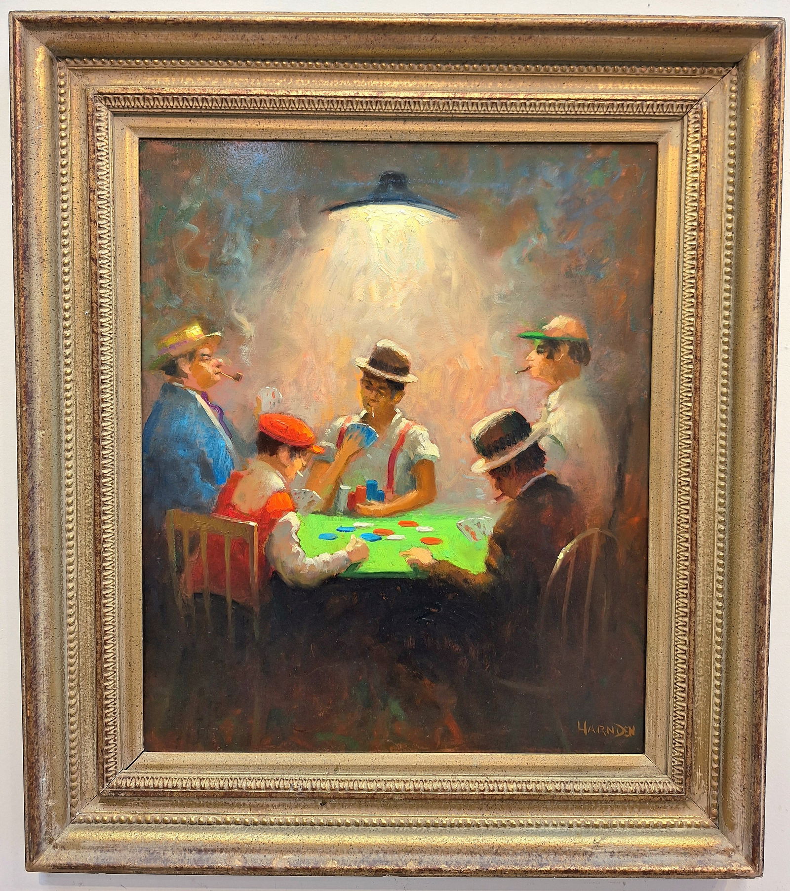 William  Harnden 'Card Game' 24x20 (1 of 4)