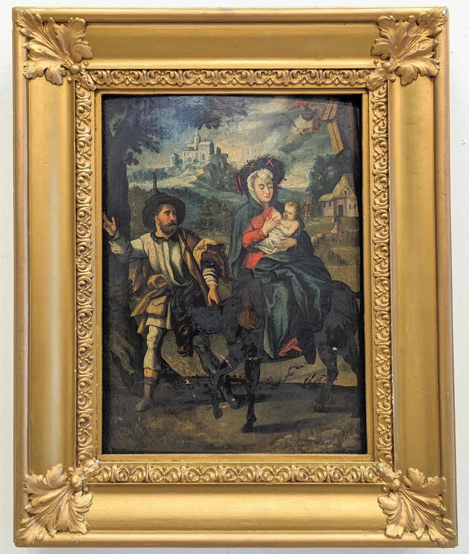 Spanish School 'The Flight into Egypt'  15x11 (1 of 5)