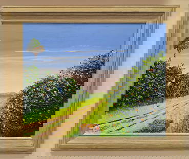 Mark Stanford 16x20 'Picking the Orange Groves': Mark Stanford (b.1958) Listed Florida artist, studied under Florida Artist Ahmed Eltemtamy, In 2016, Mark won the Annual Judge’s Choice Award with the Sebastian Art Club and 1st Place in the