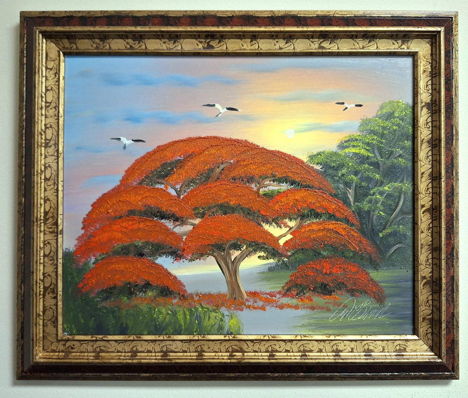 Al Black Highwaymen16x20 'Poinciana Sunset' (1 of 4)