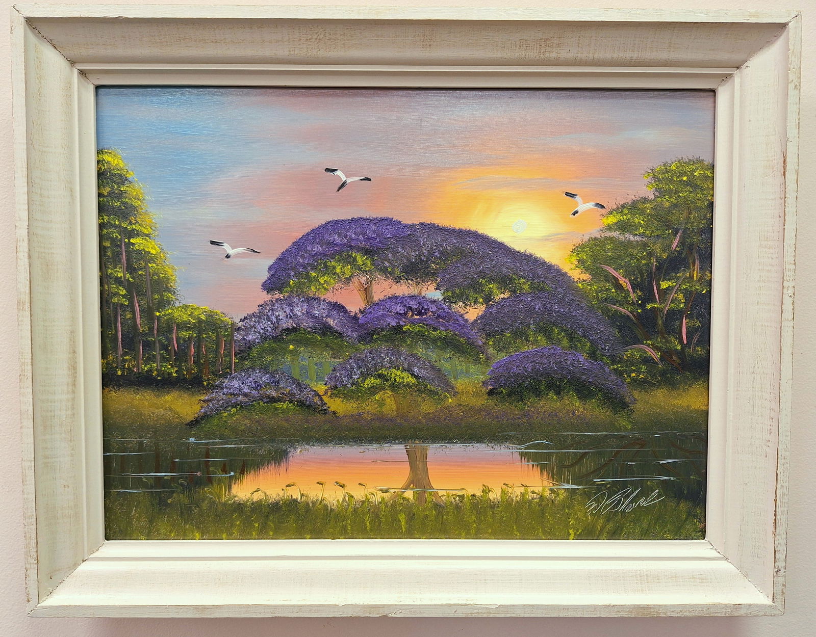 Al Black Highwaymen 18x24 'Jacaranda Sunset' (1 of 4)