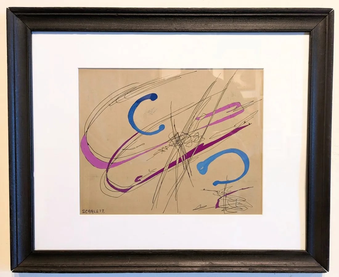 Rolph Scarlett 10 1/2 x 13 1/2  'Abstract Figures' (1 of 3)