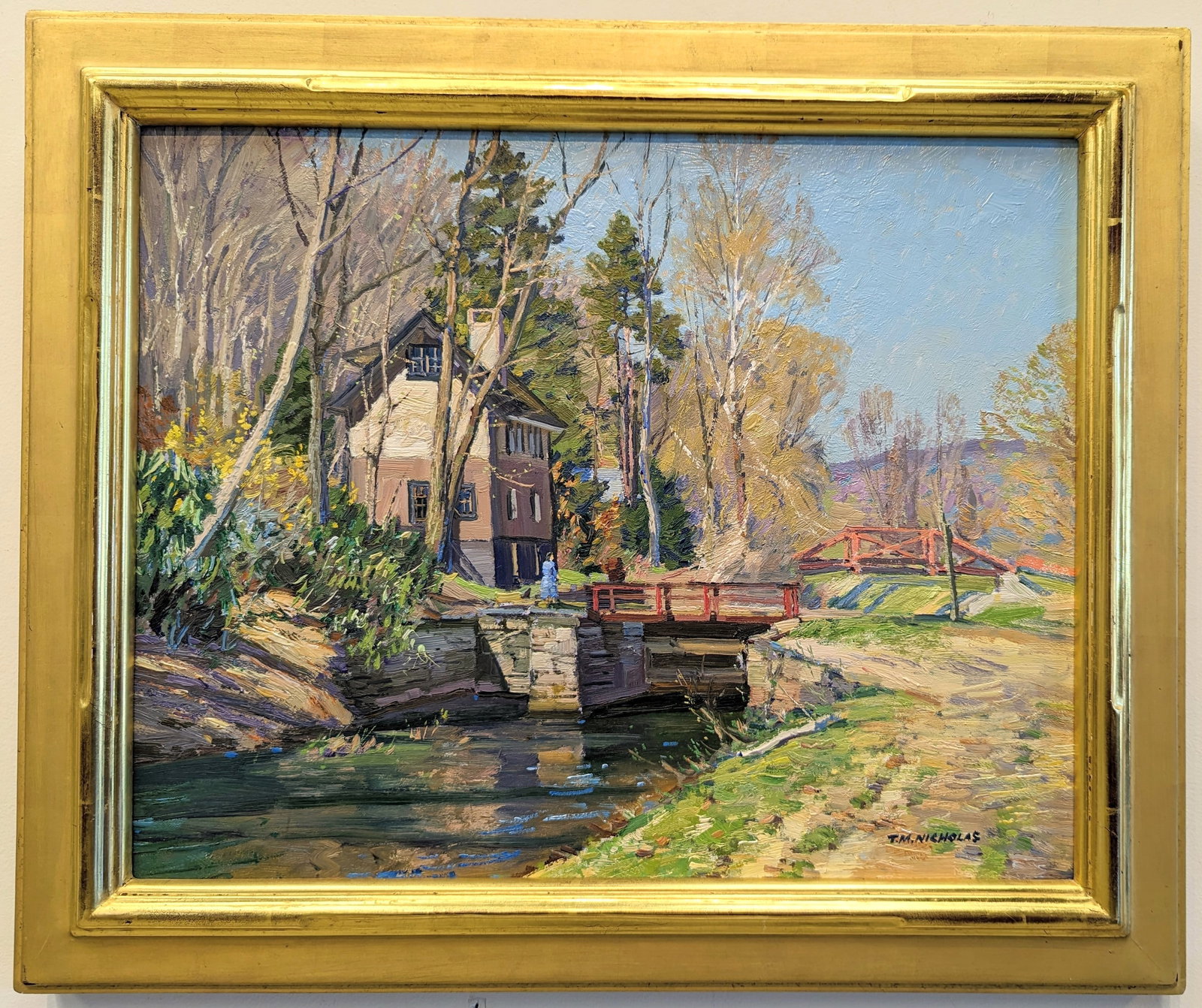 T.M. Nicholas 16x20 'Spring in Bucks County' (1 of 4)
