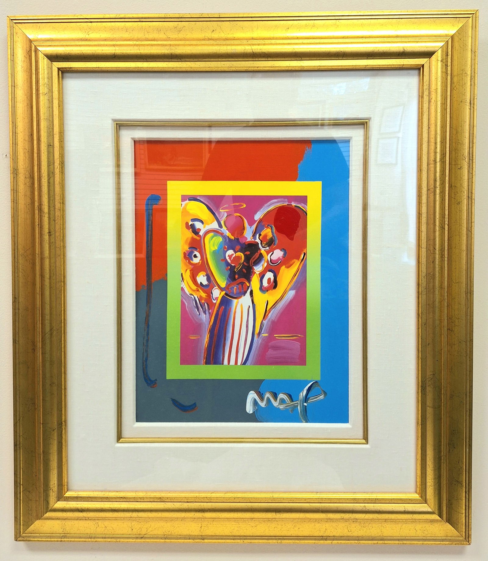 Peter Max 18x14 'Angel with Heart on Blends' (1 of 4)