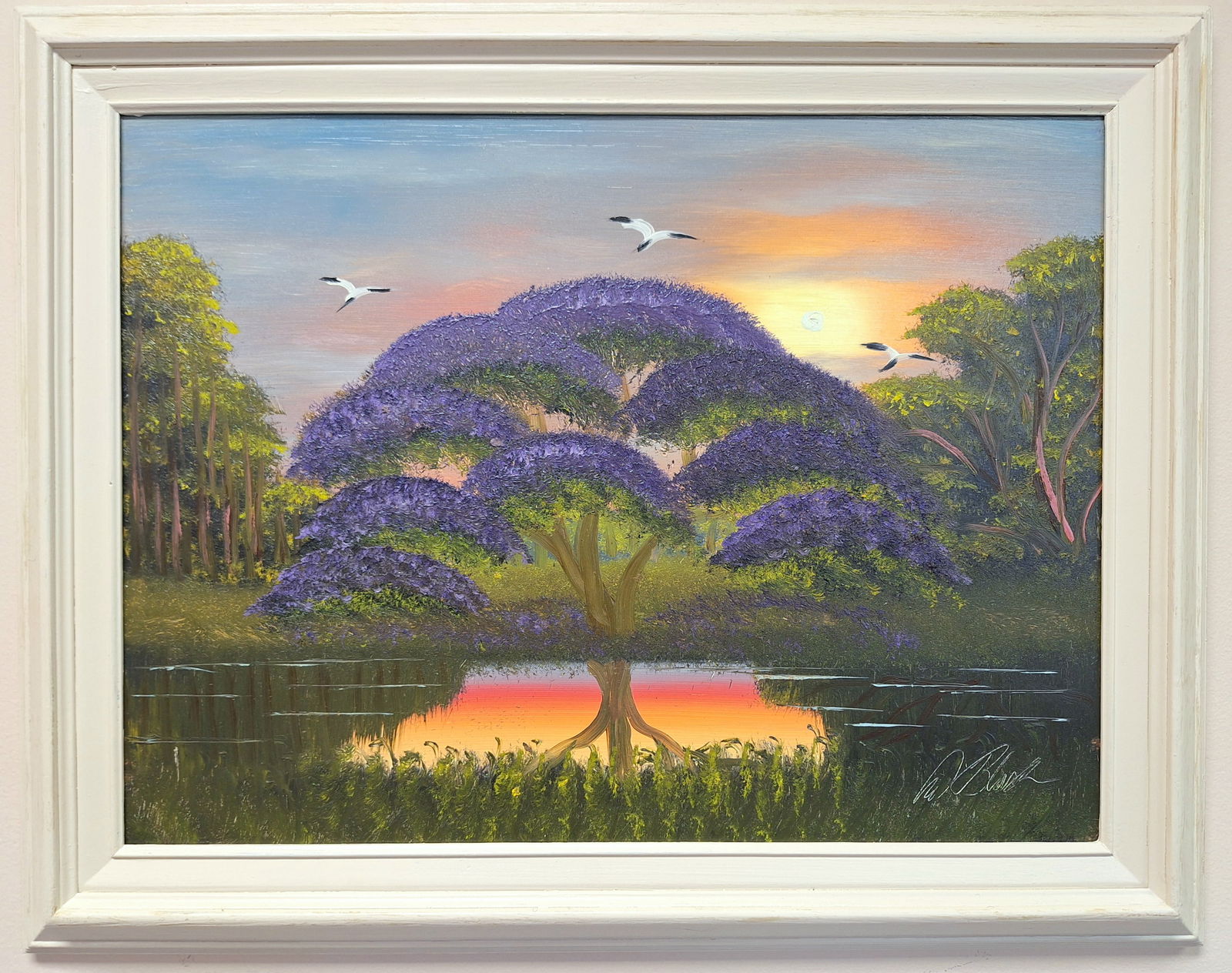 Al Black Highwaymen 18x24 'Jacaranda Sunset' (1 of 4)