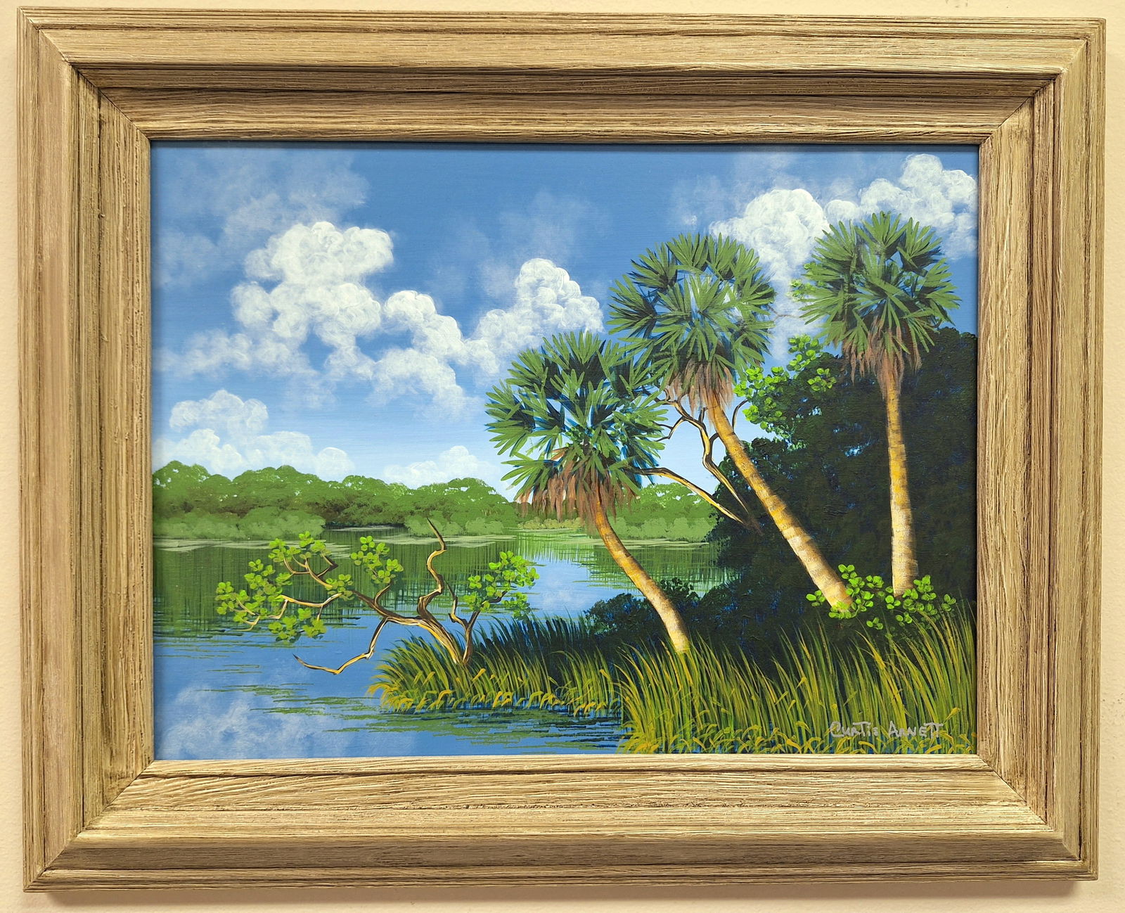 Curtis Arnette Highwaymen 12x16 'Backwater Palms' (1 of 4)