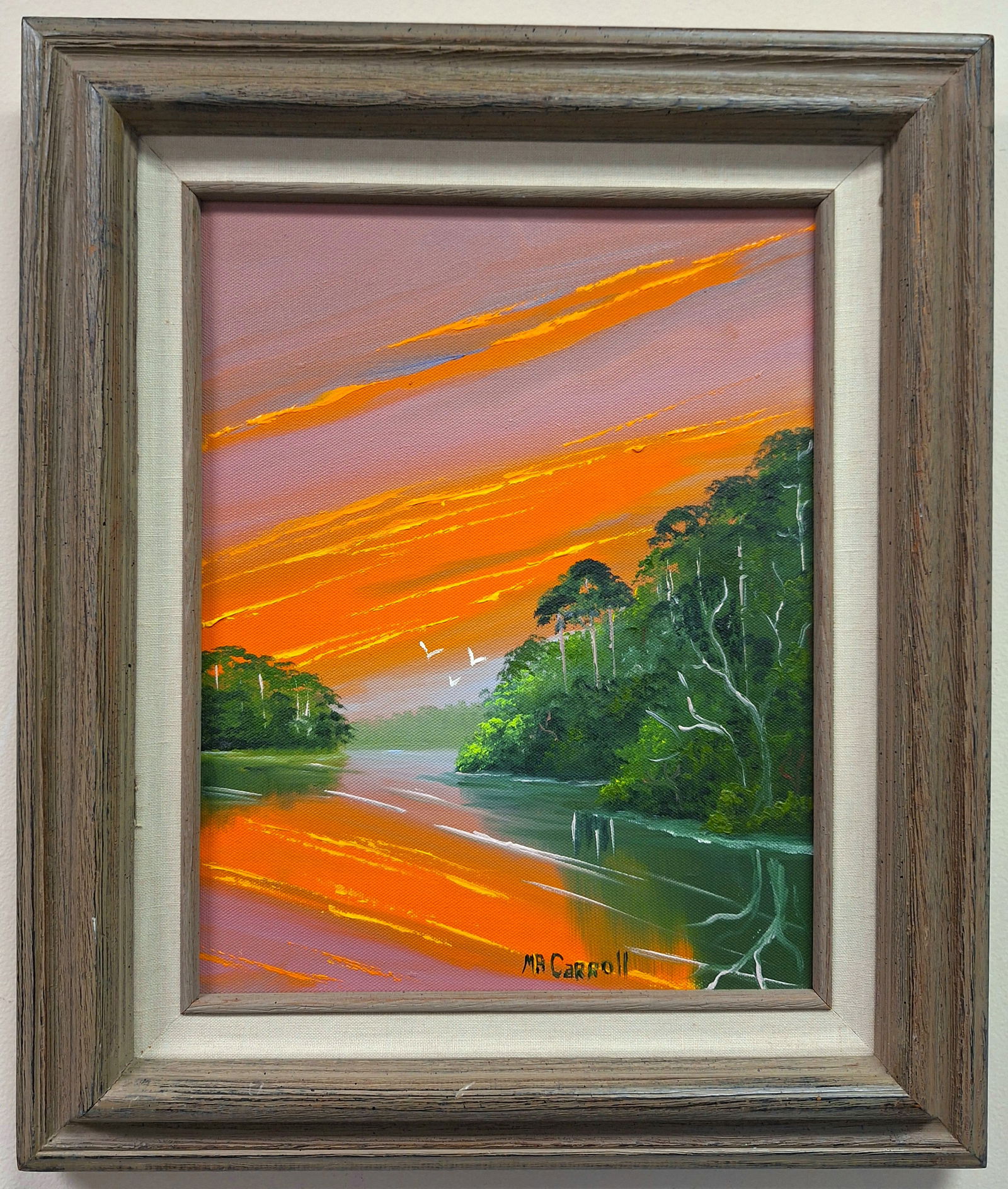 Mary Ann Carroll Highwaymen 16x12 'Backwater Firesky' (1 of 4)