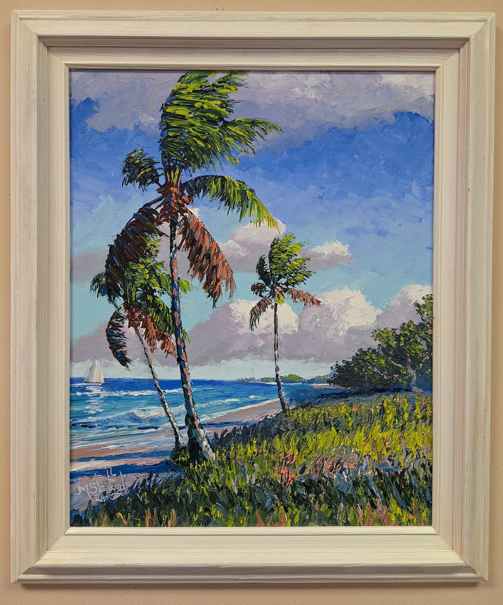 Mark Stanford 20x16 'Palms on the Shoreline' (1 of 4)