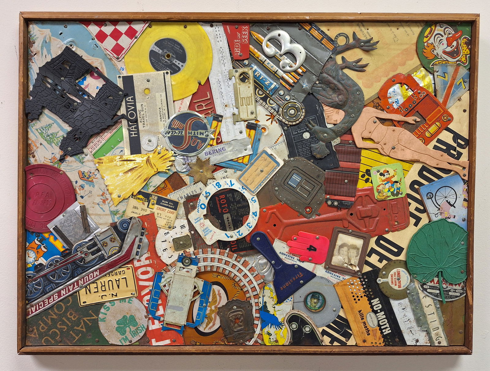 Leo Sewell 24x32  'Wall Assembly' Found Art Sculpture (1 of 10)