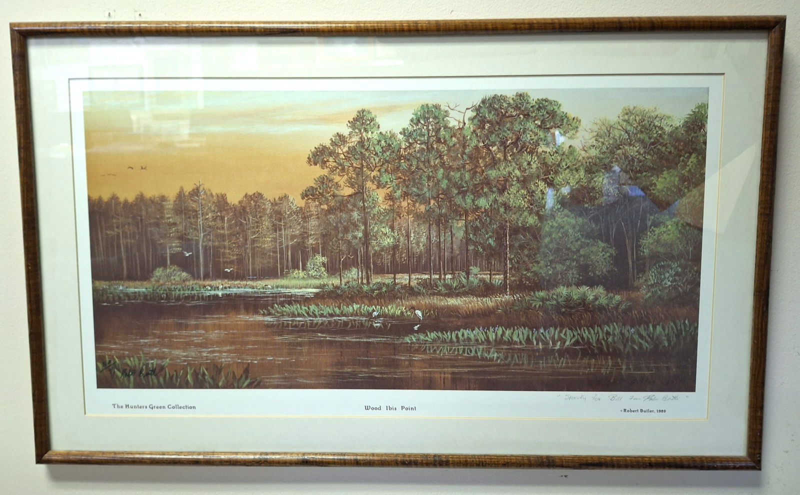 Robert Butler Highwaymen 14x25 'Wood Ibis Point' Signed Artist Proof Print (1 of 6)