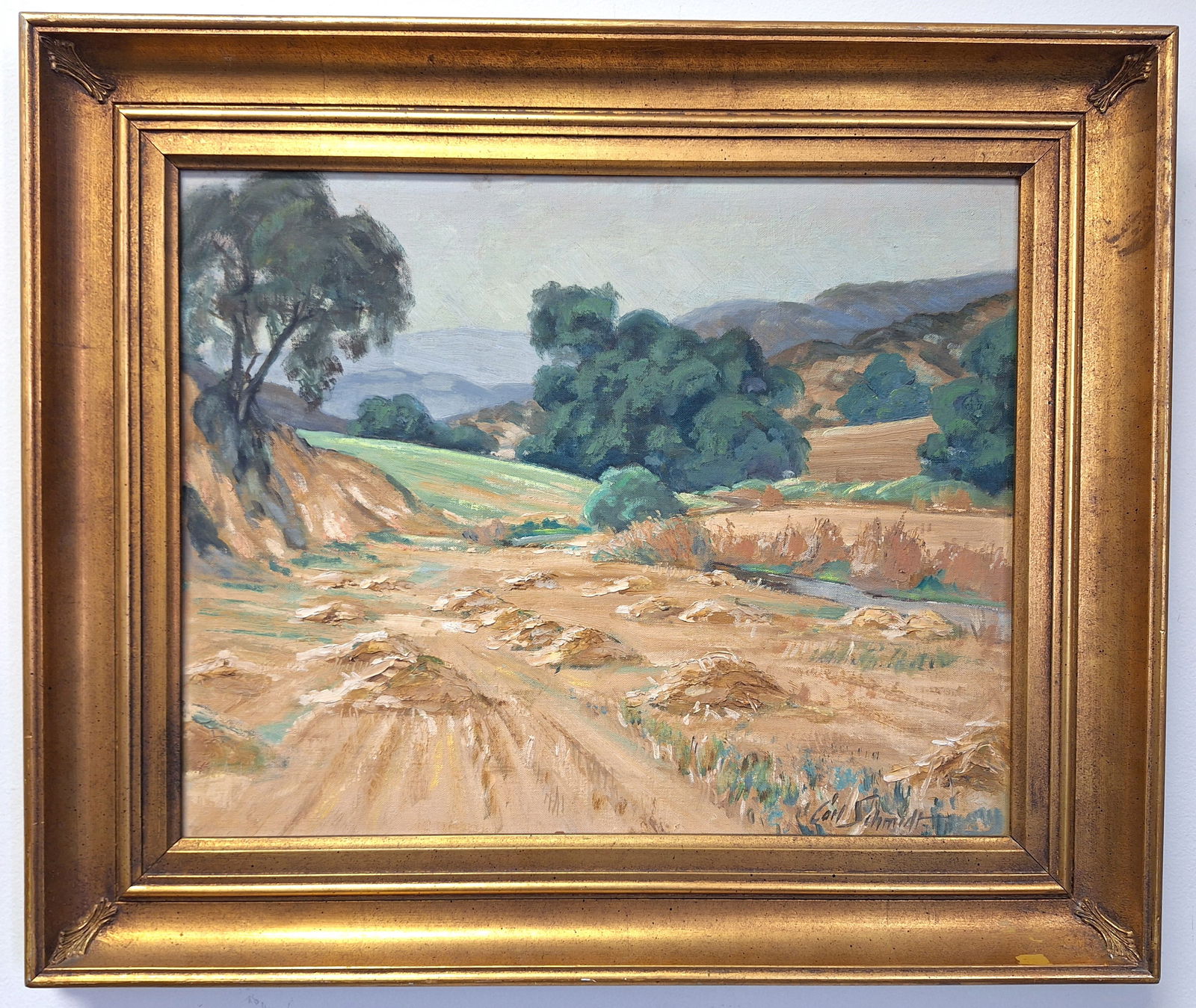 Carl Schmidt 16x20 'California Hillside' Oil Painting (1 of 5)