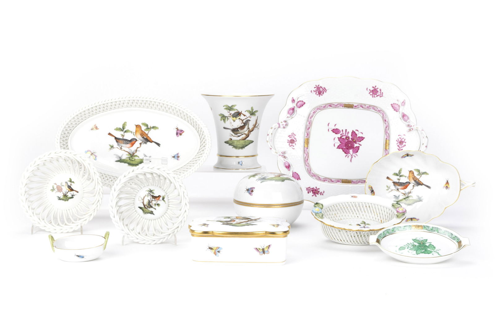 Herend Konvolut Porzellanteile 'Rothschild' (1 of 4)