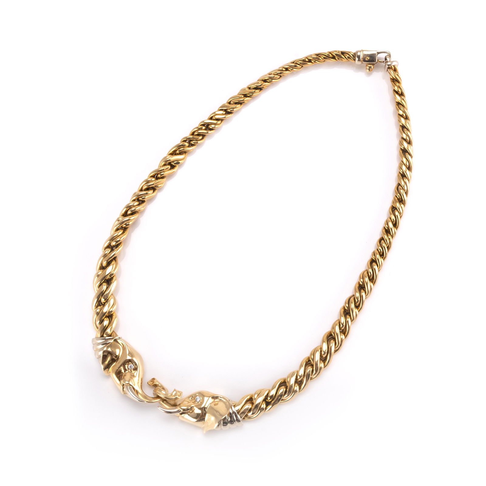 Damencollier mit 2 Elefanten (1 of 5)