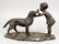P. Sega spelter sculpture